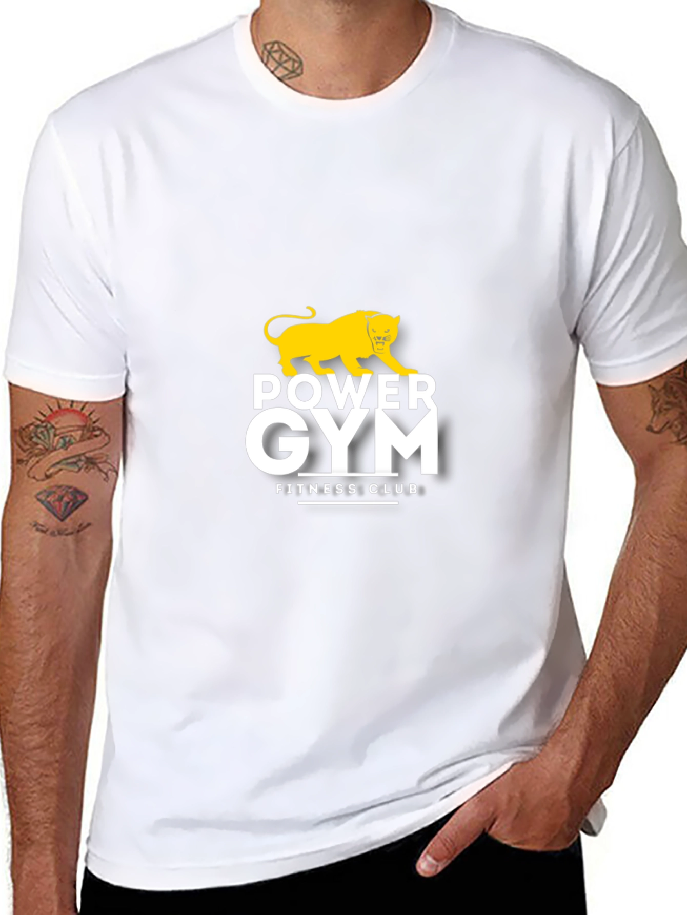 Power Gym Fitness Club Black T-Shirt