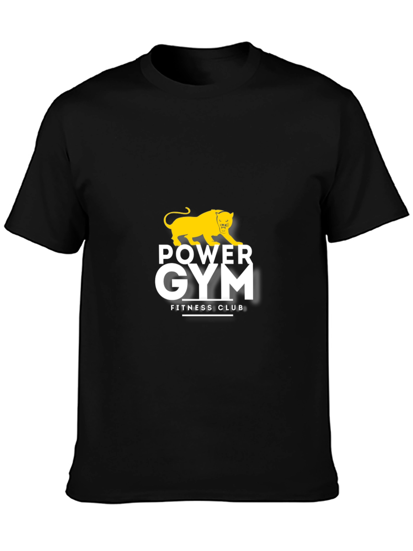 Power Gym Fitness Club Black T-Shirt