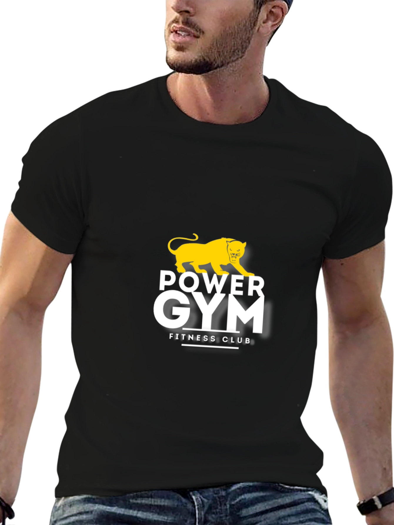 Power Gym Fitness Club Black T-Shirt