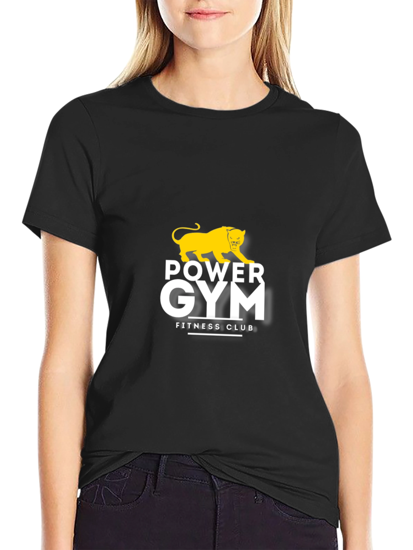 Power Gym Fitness Club Black T-Shirt