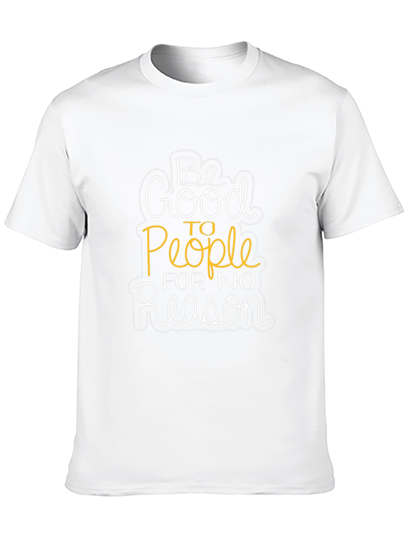 Be Good To People T-Shirt Black Casual Wear