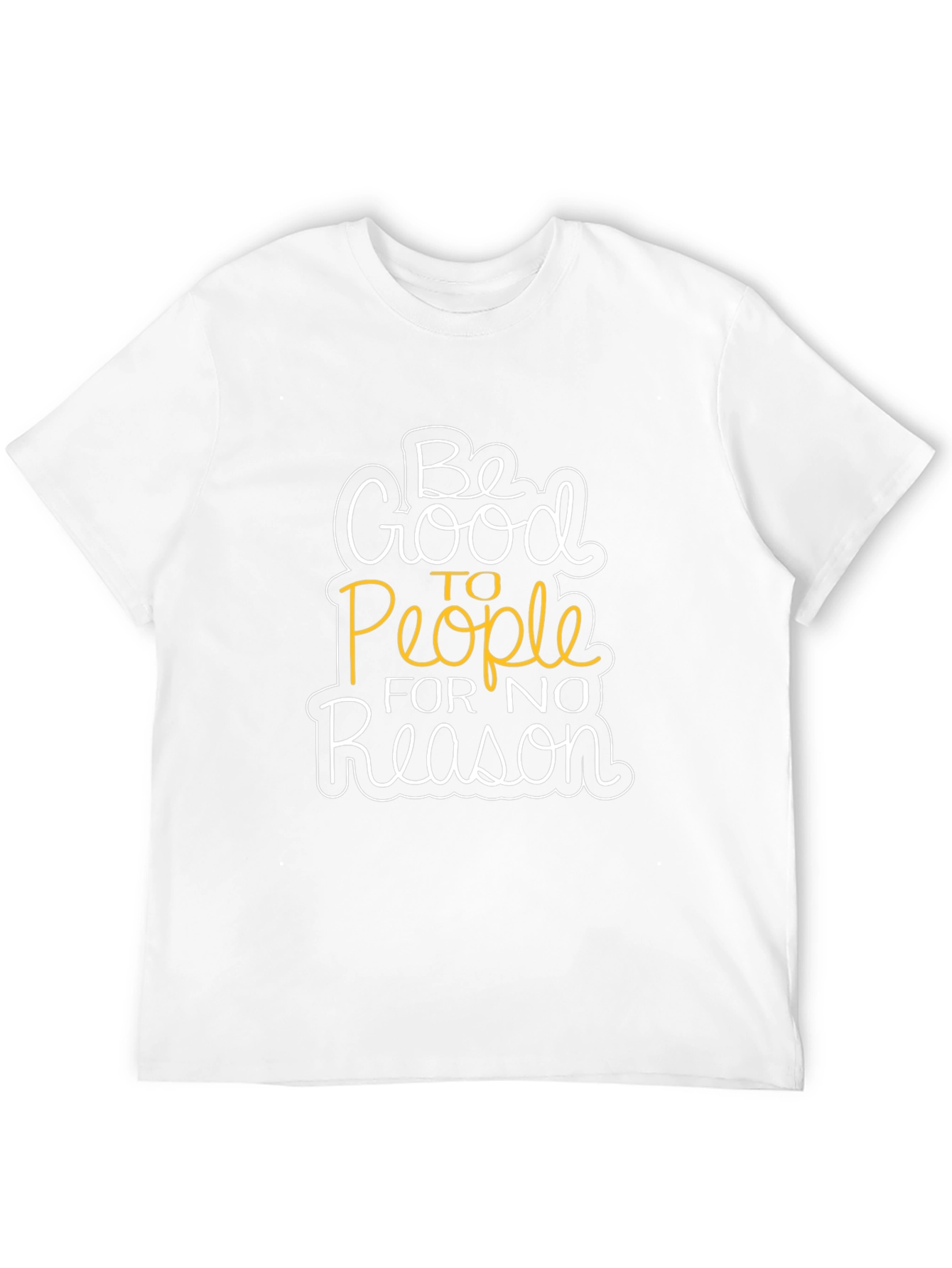 Be Good To People T-Shirt Black Casual Wear