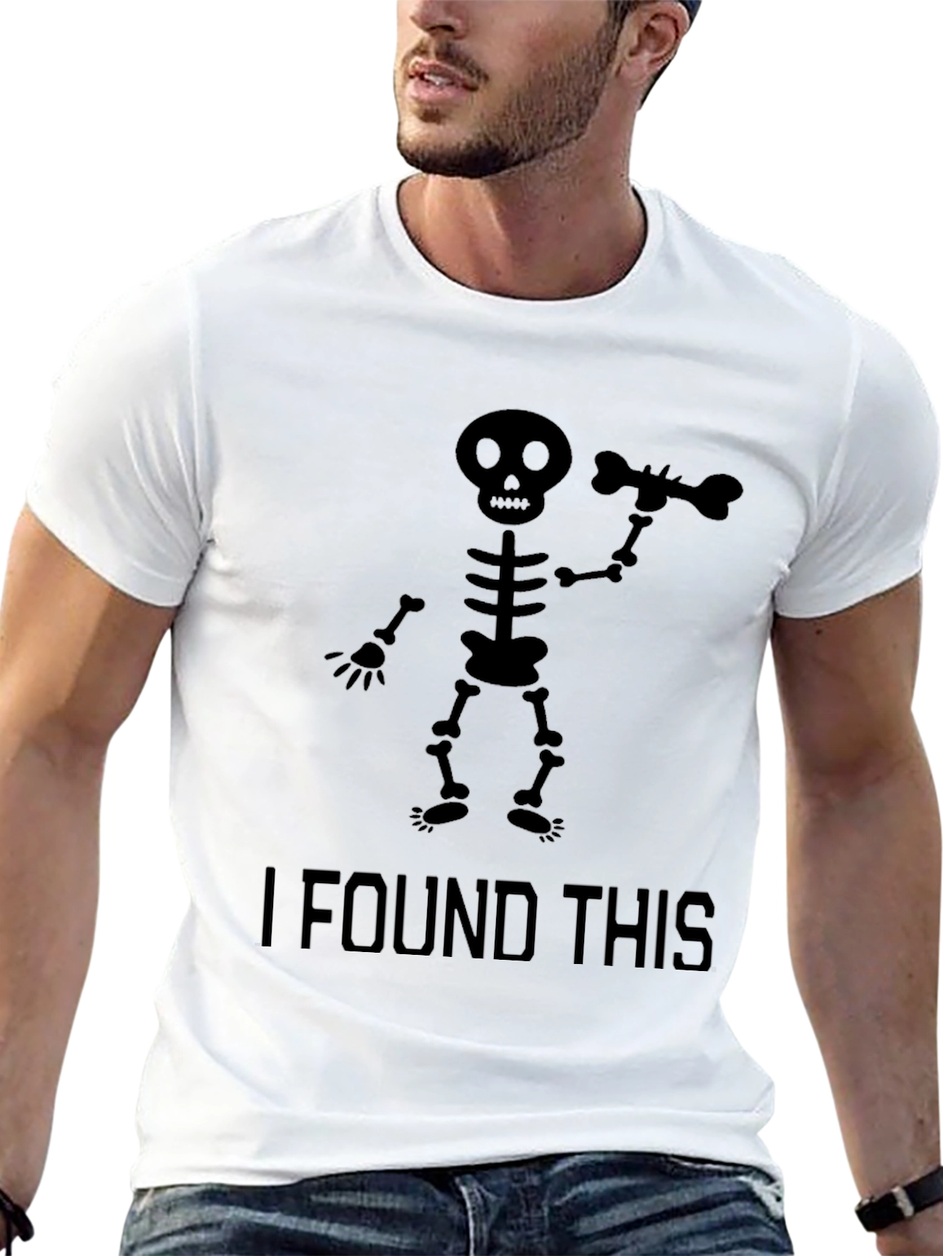 Skeleton Bone Find T-Shirt - Halloween Ready!