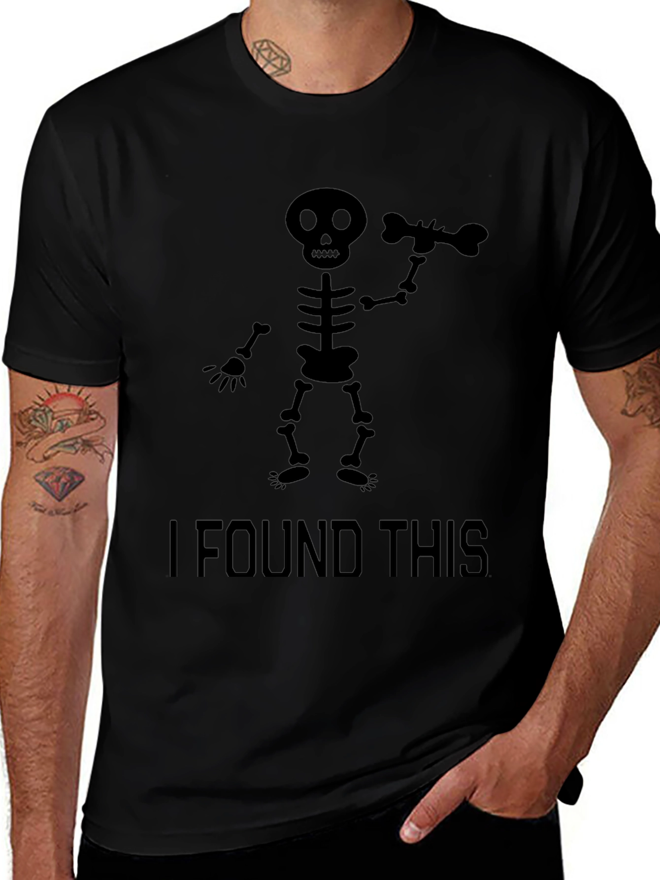 Skeleton Bone Find T-Shirt - Halloween Ready!