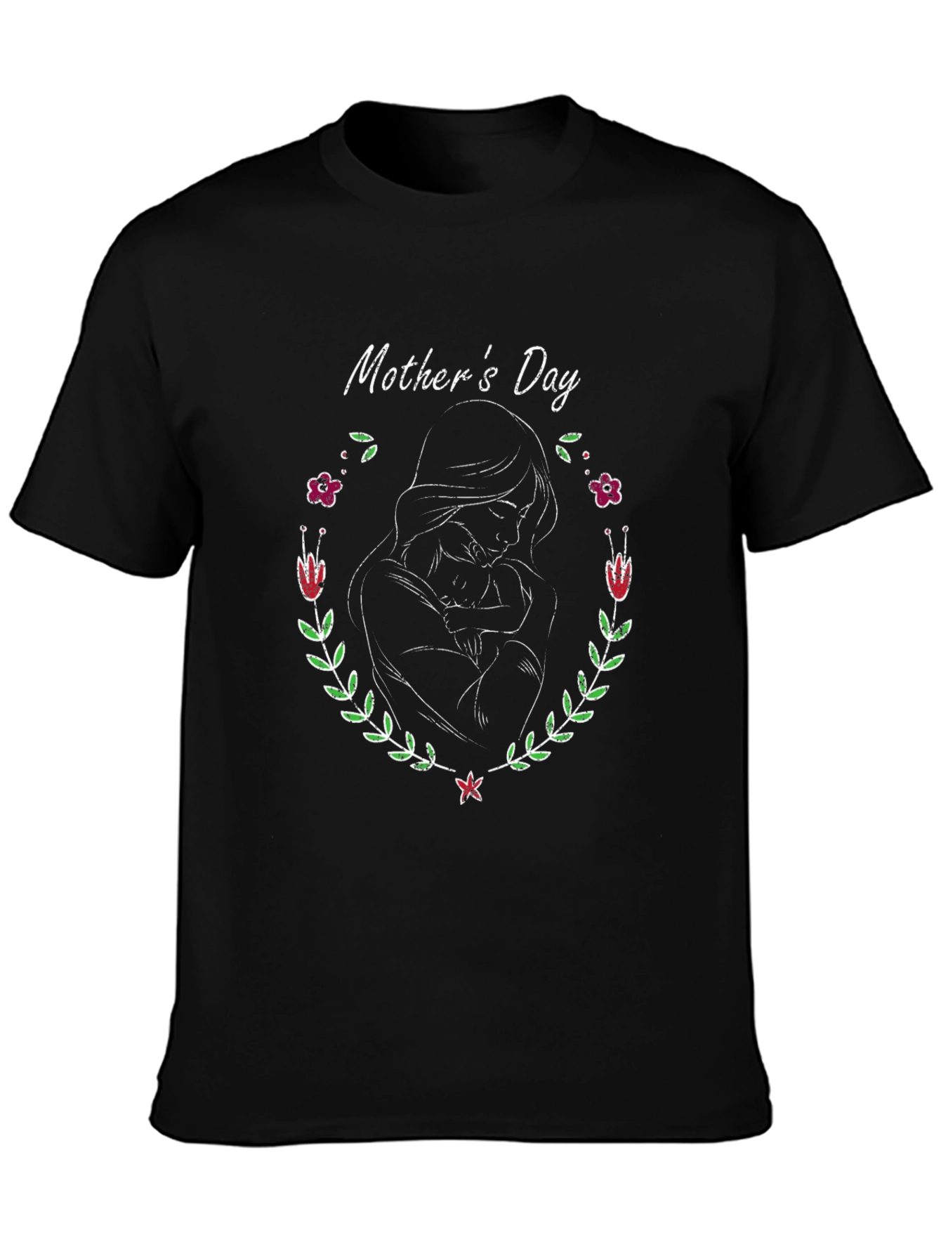 Mothers Day Graphic T-Shirt - Black