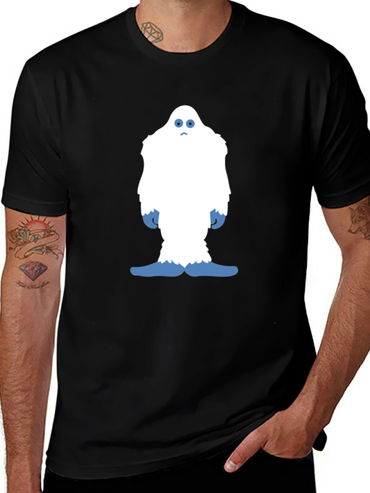 Funny Yeti Graphic Tee - Black Cotton T-Shirt