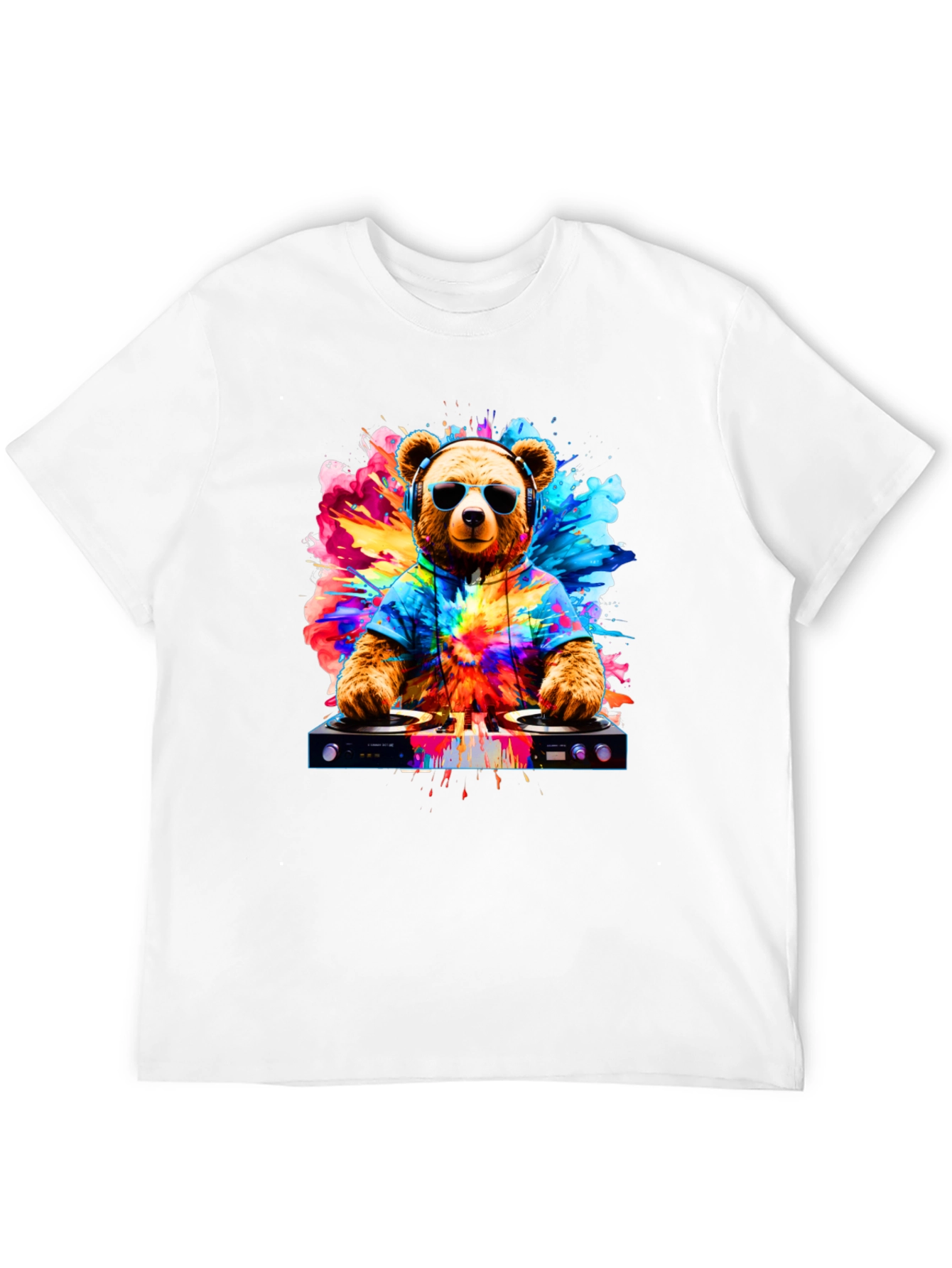 DJ Bear T-Shirt - Cool Graphic Tee