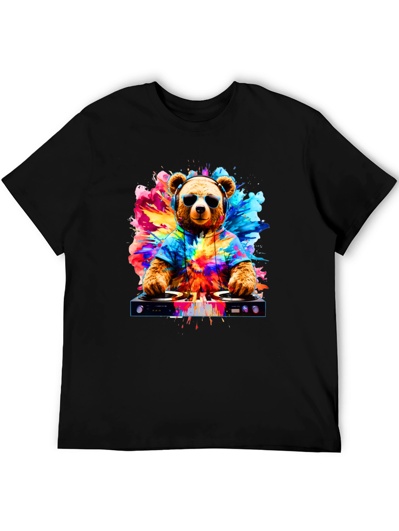 DJ Bear T-Shirt - Cool Graphic Tee