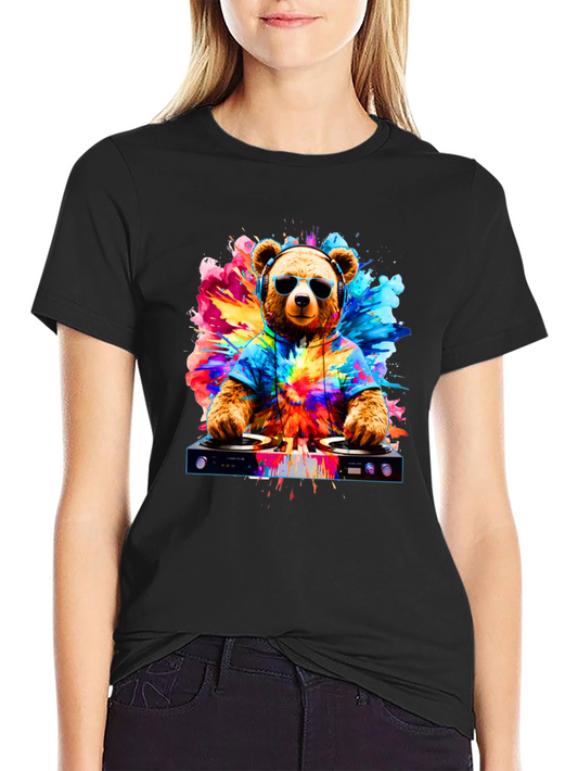 DJ Bear T-Shirt - Cool Graphic Tee