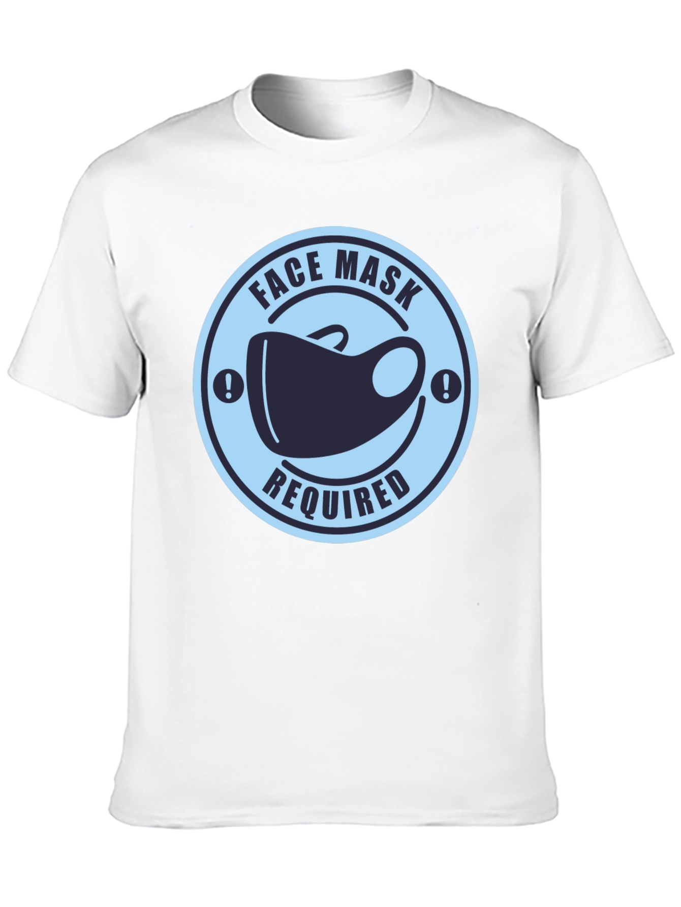 Face Mask Required Graphic Tee - Black