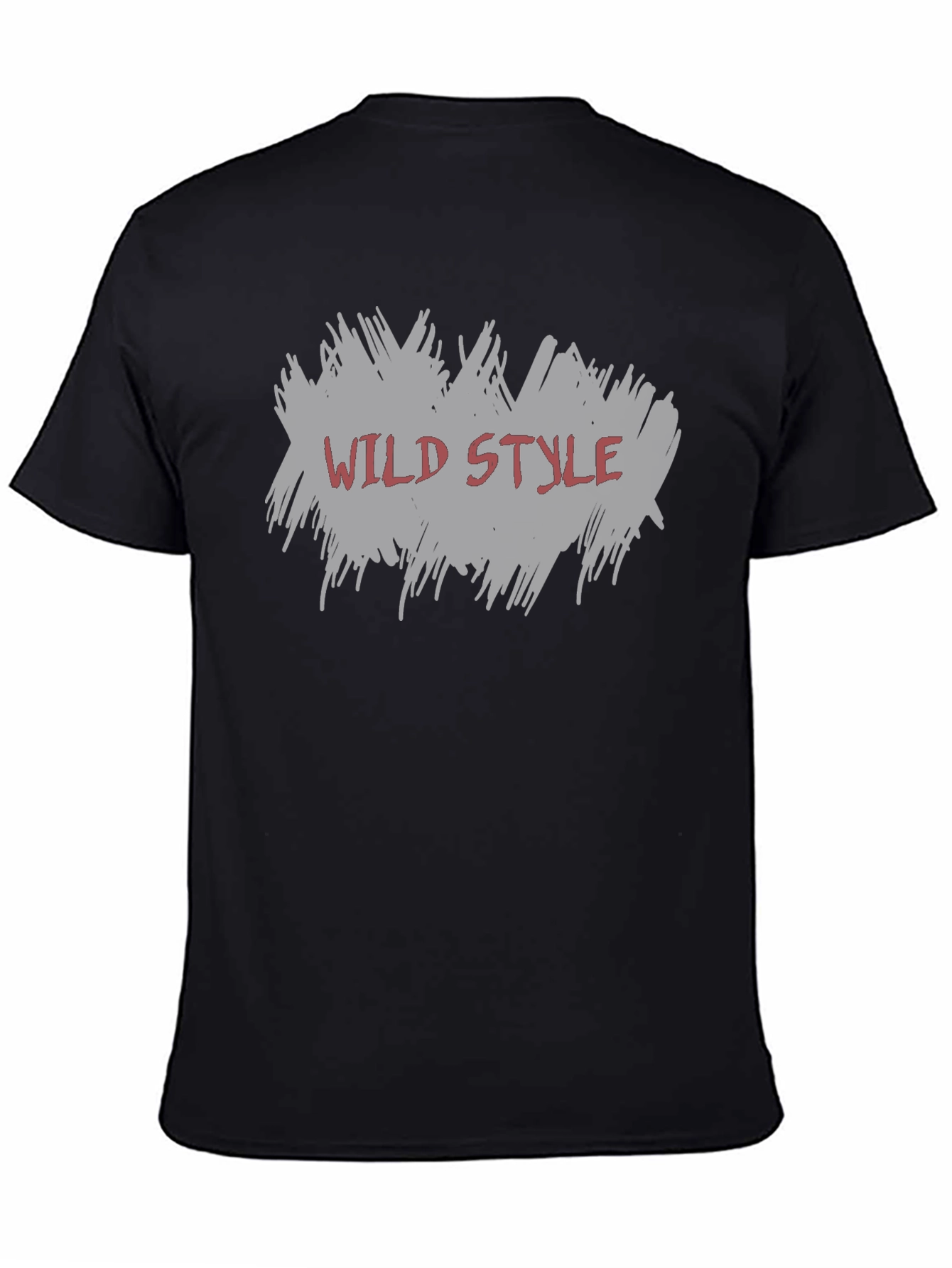Wild Style Graphic Tee - Black Cotton Shirt