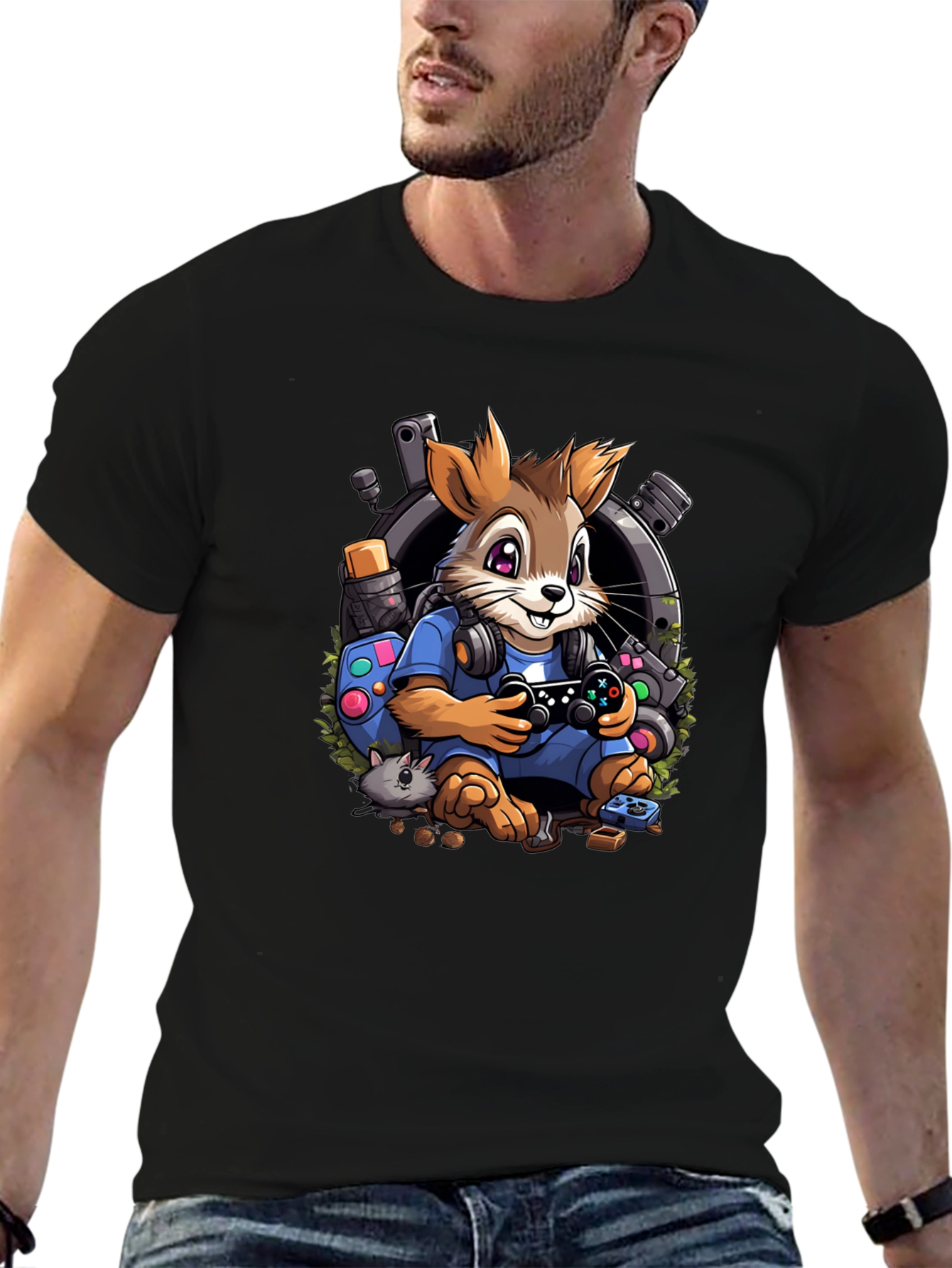 Gamer Squirrel T-Shirt