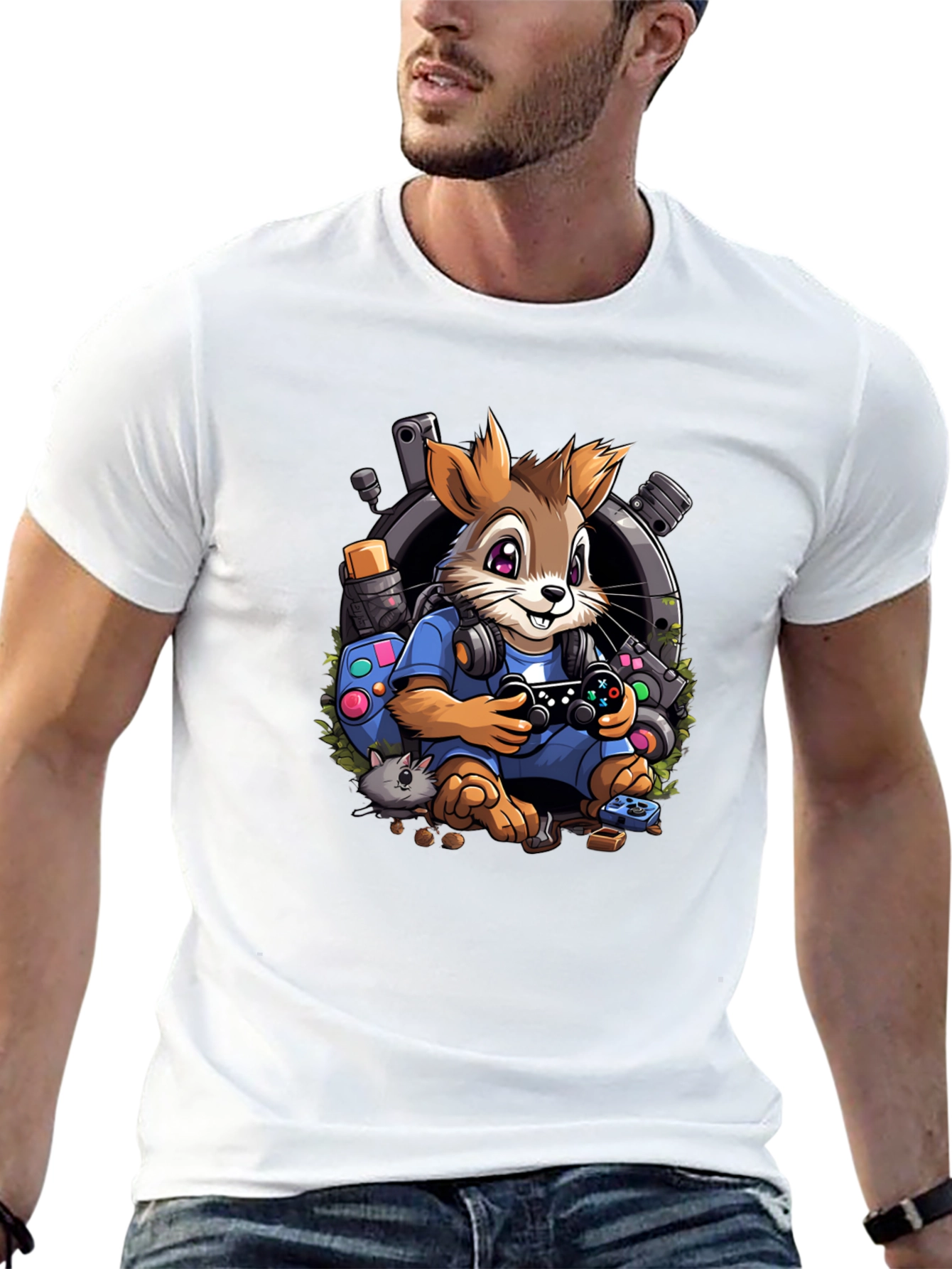 Gamer Squirrel T-Shirt