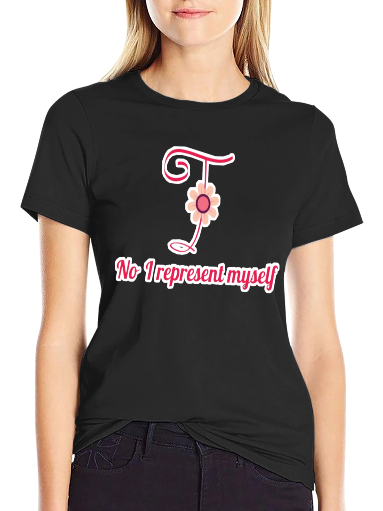 Unique I Flower Graphic T-Shirt