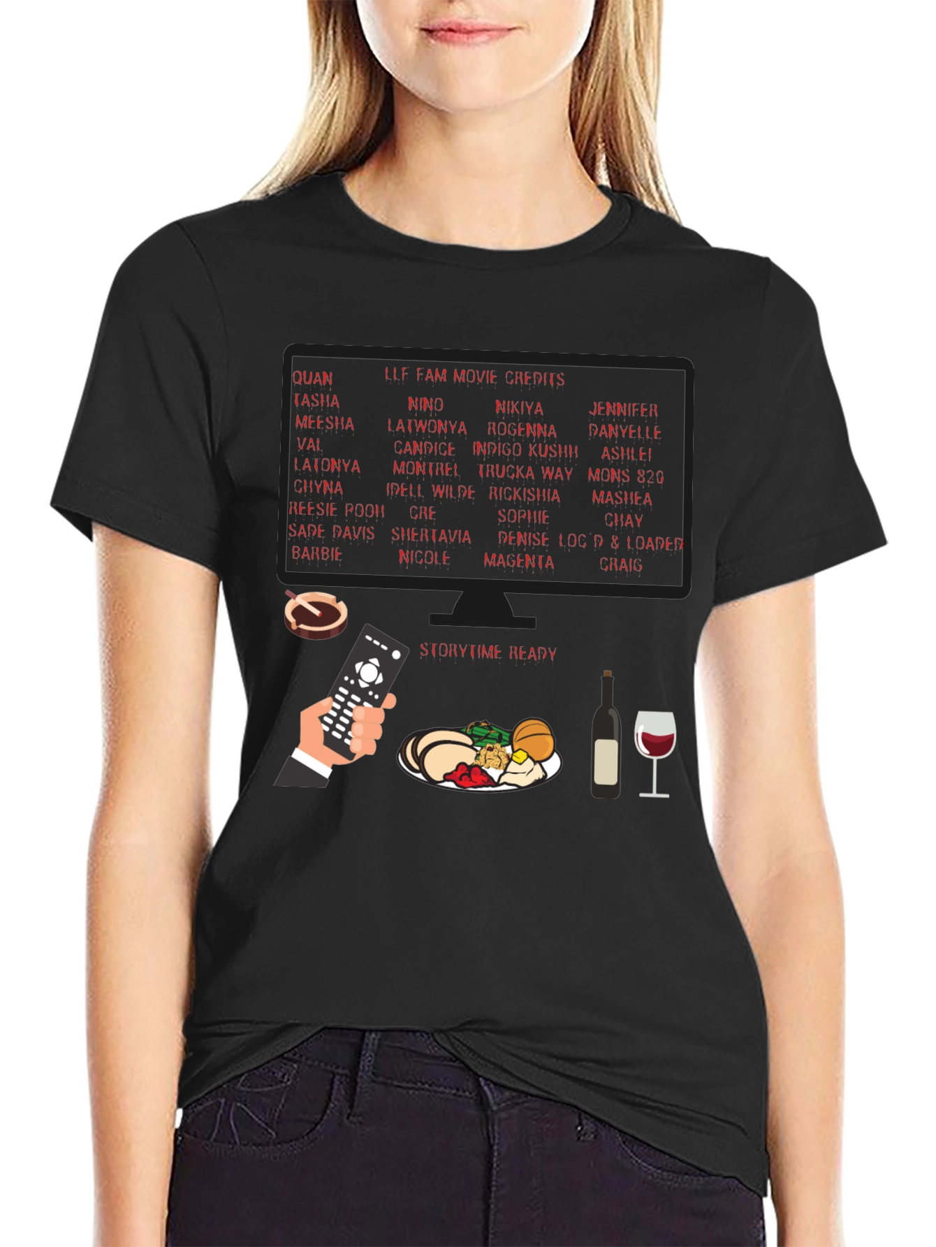 Storytime Ready Movie Credits Graphic Tee