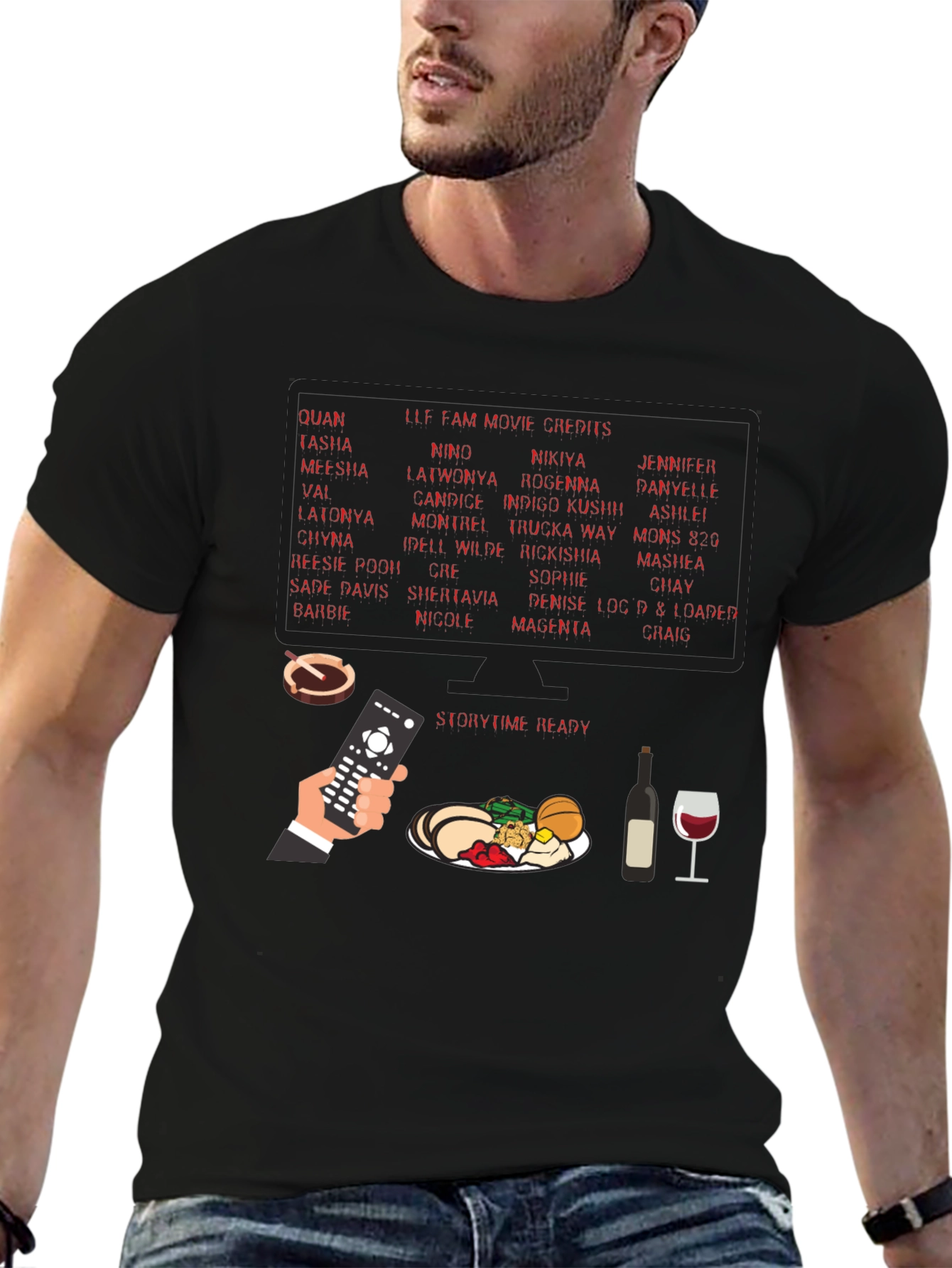 Storytime Ready Movie Credits Graphic Tee