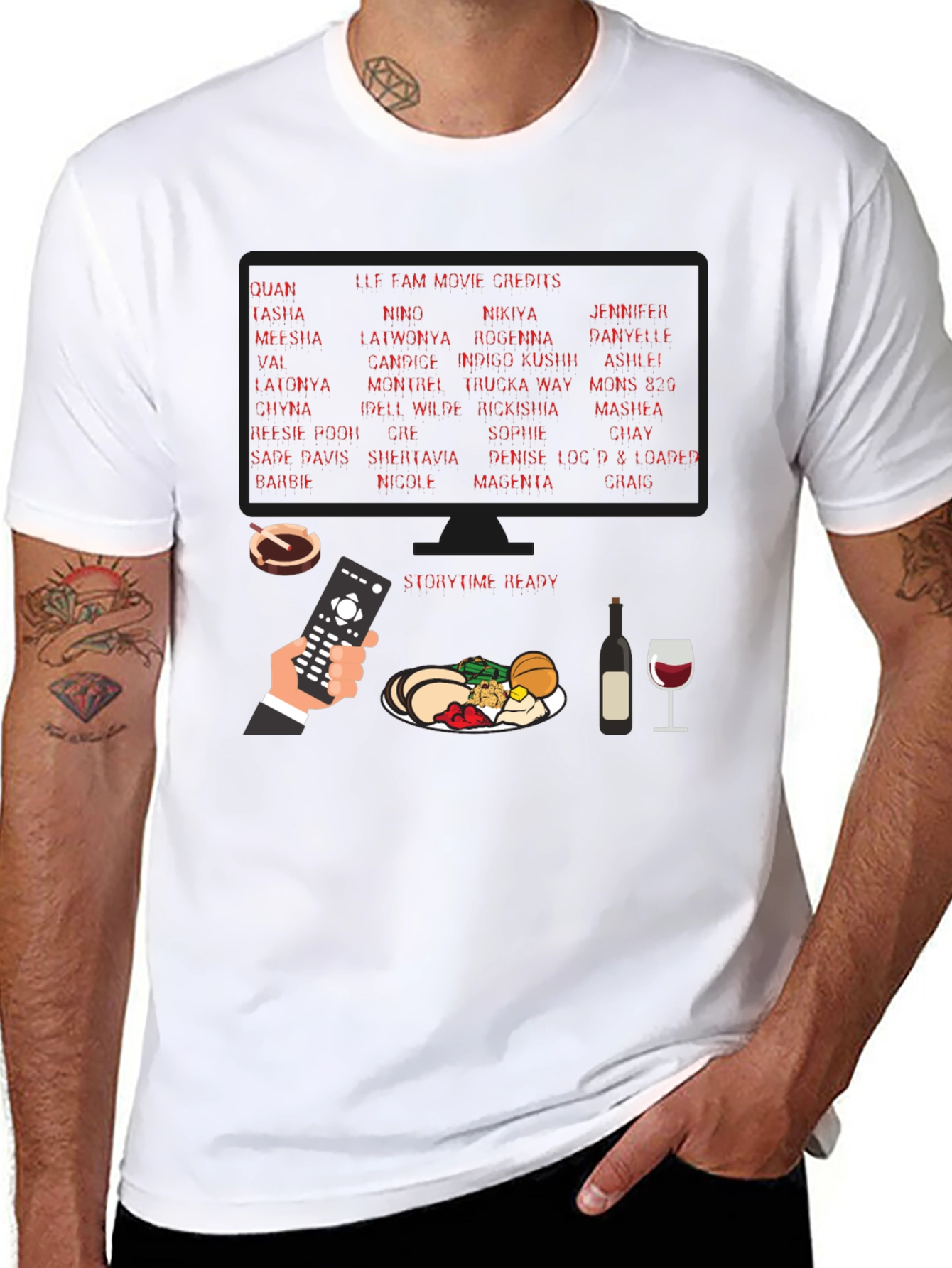 Storytime Ready Movie Credits Graphic Tee