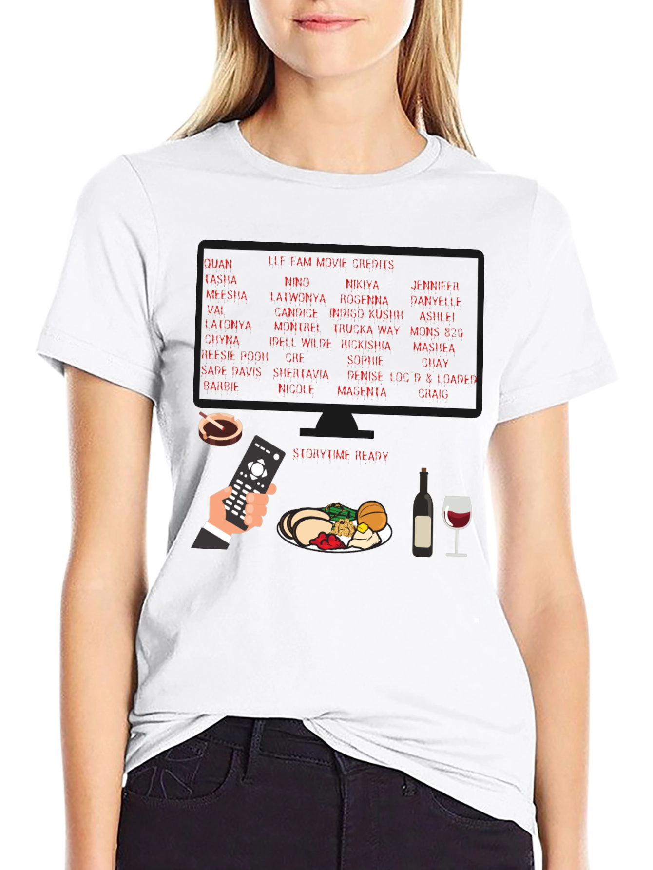 Storytime Ready Movie Credits Graphic Tee