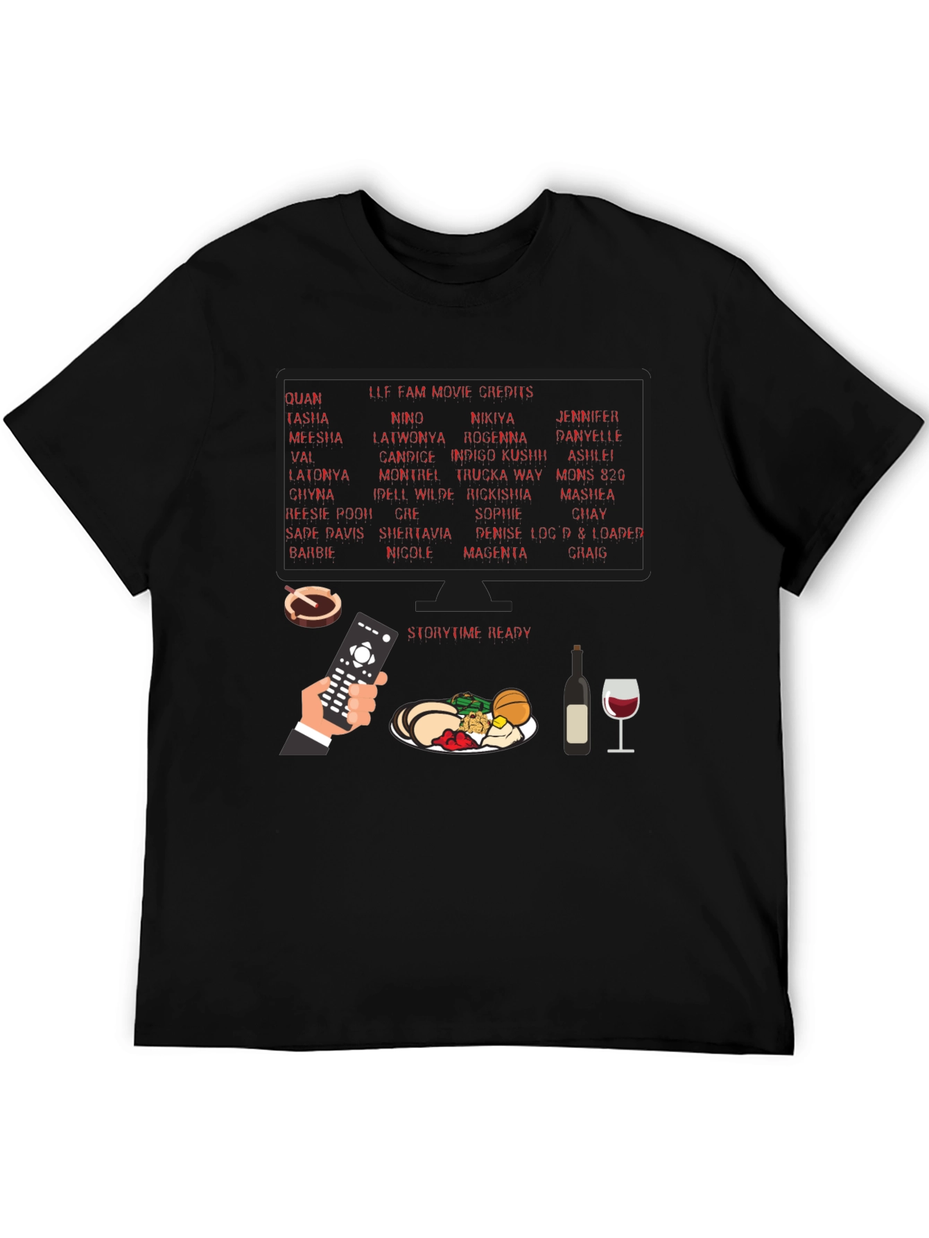 Storytime Ready Movie Credits Graphic Tee