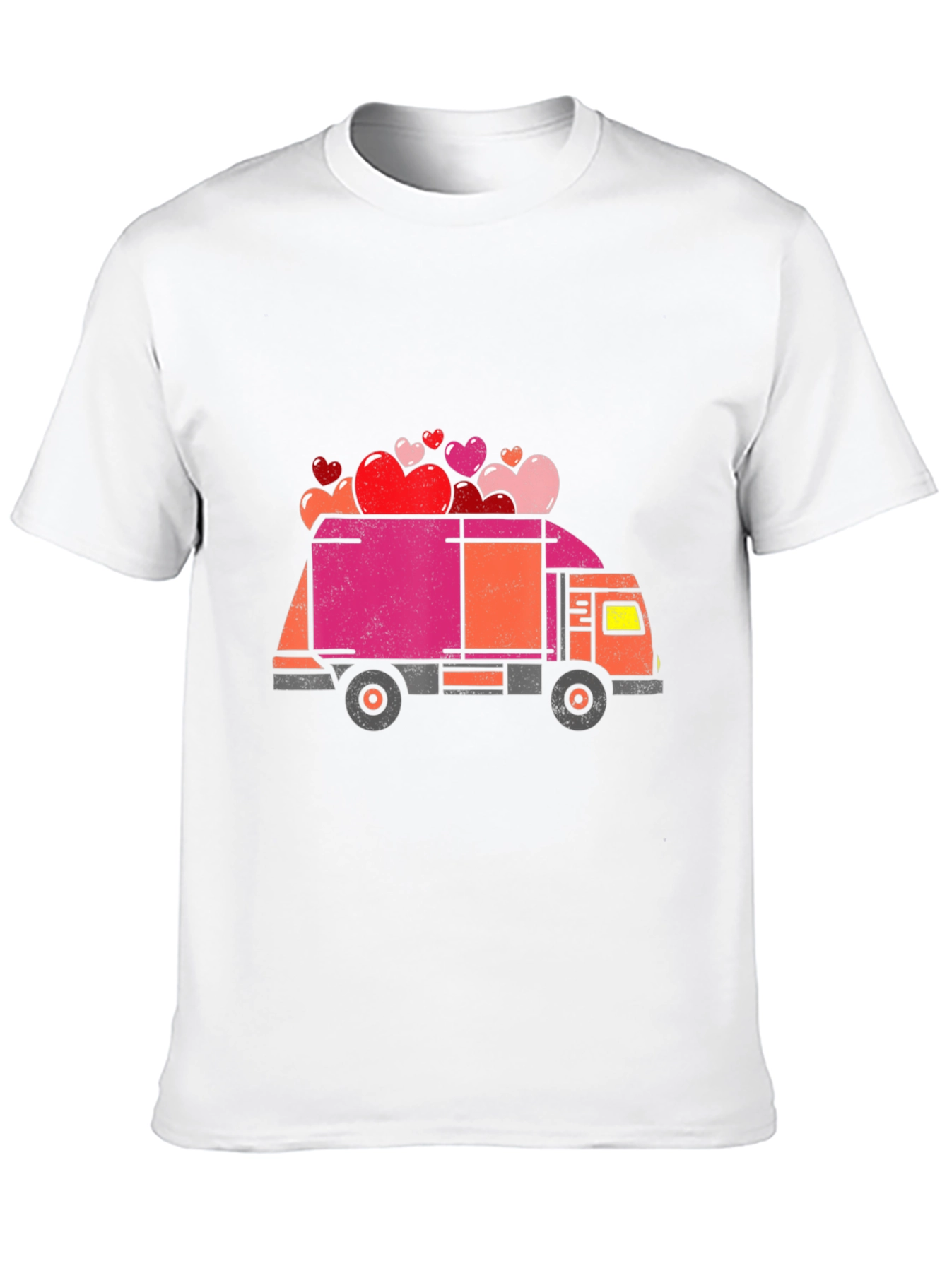 Heart Delivery Truck Graphic Tee