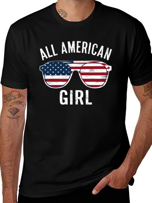 All American Girl Patriotic Graphic Tee