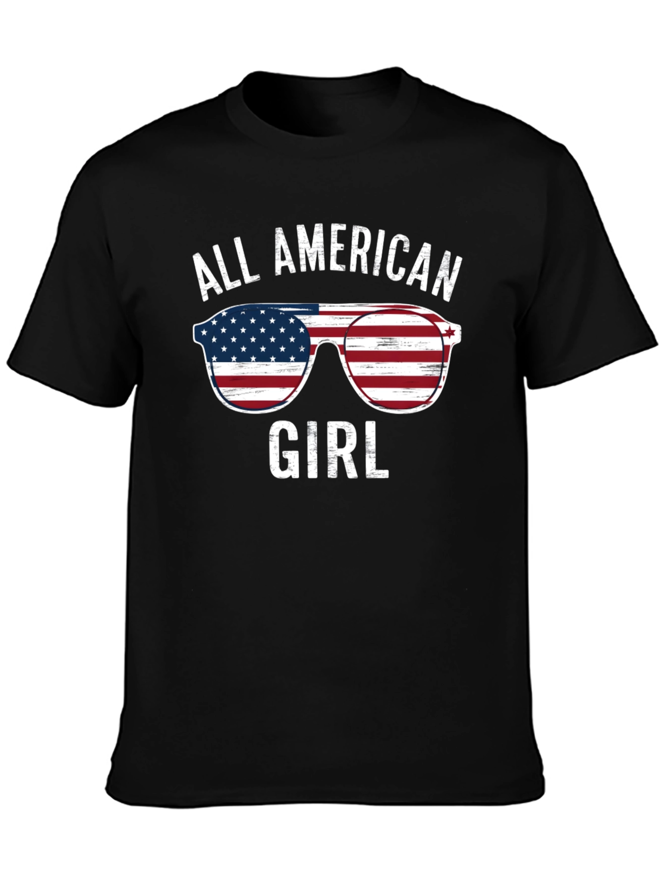 All American Girl Patriotic Graphic Tee