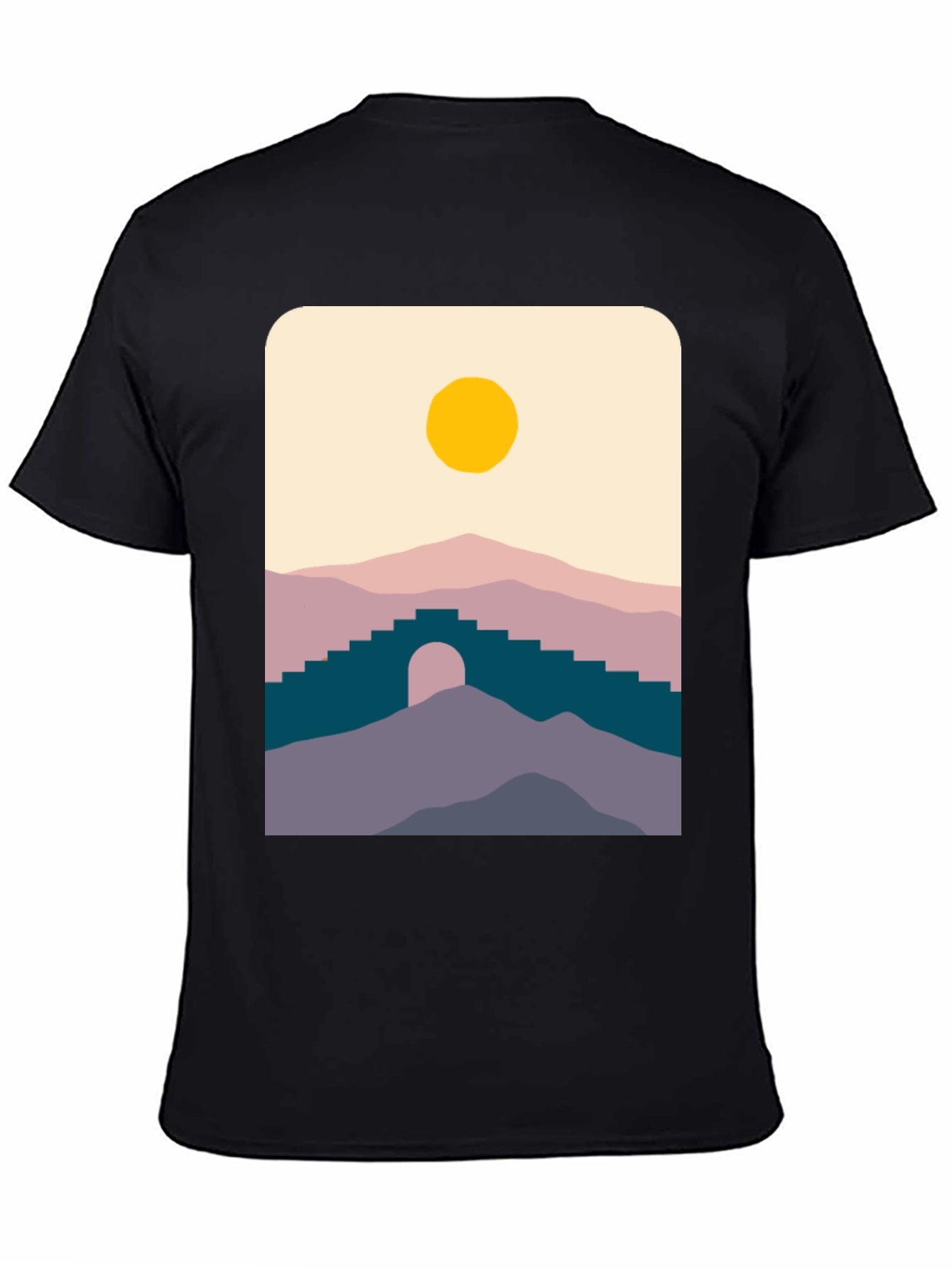 Minimalist Mountainscape Graphic Tee