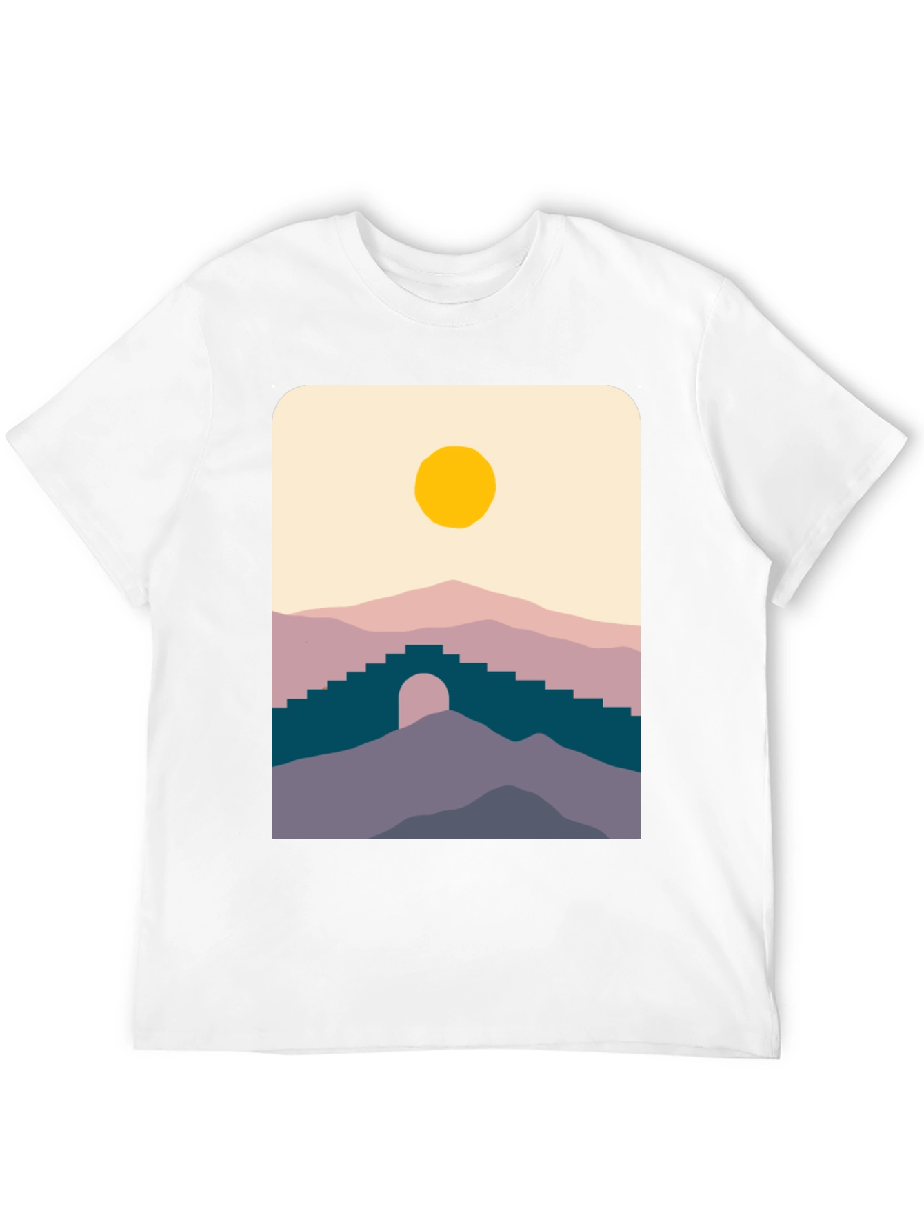 Minimalist Mountainscape Graphic Tee