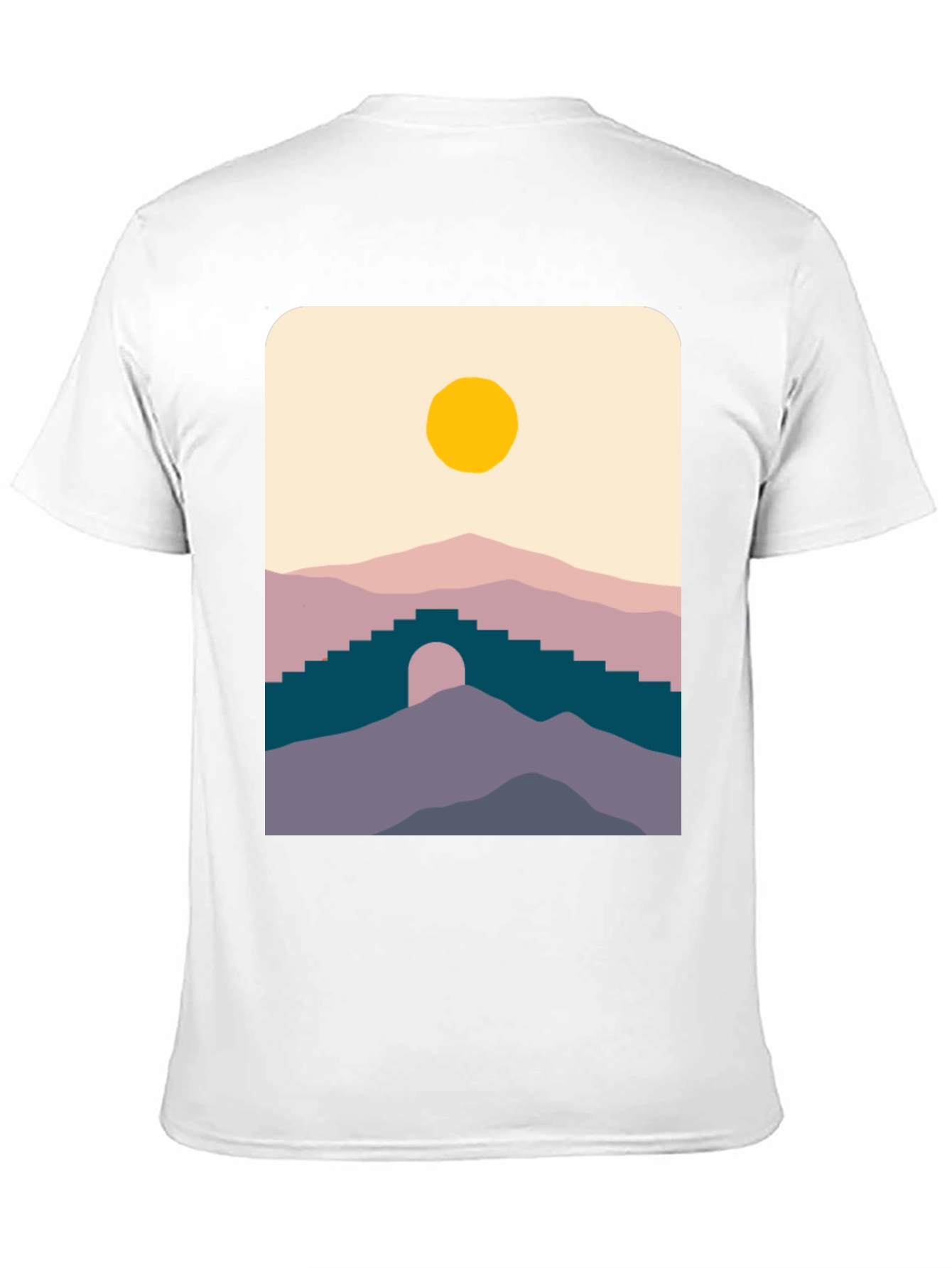 Minimalist Mountainscape Graphic Tee