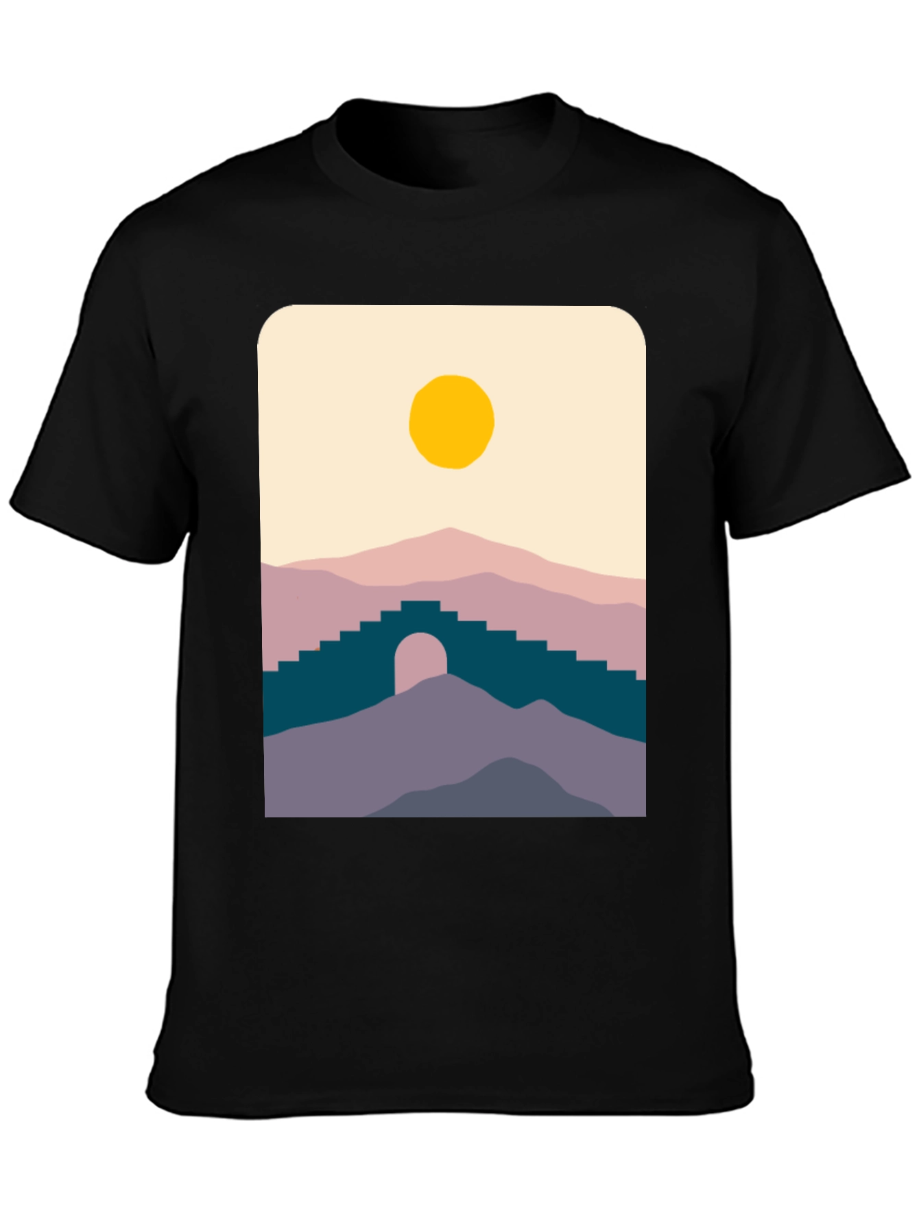 Minimalist Mountainscape Graphic Tee