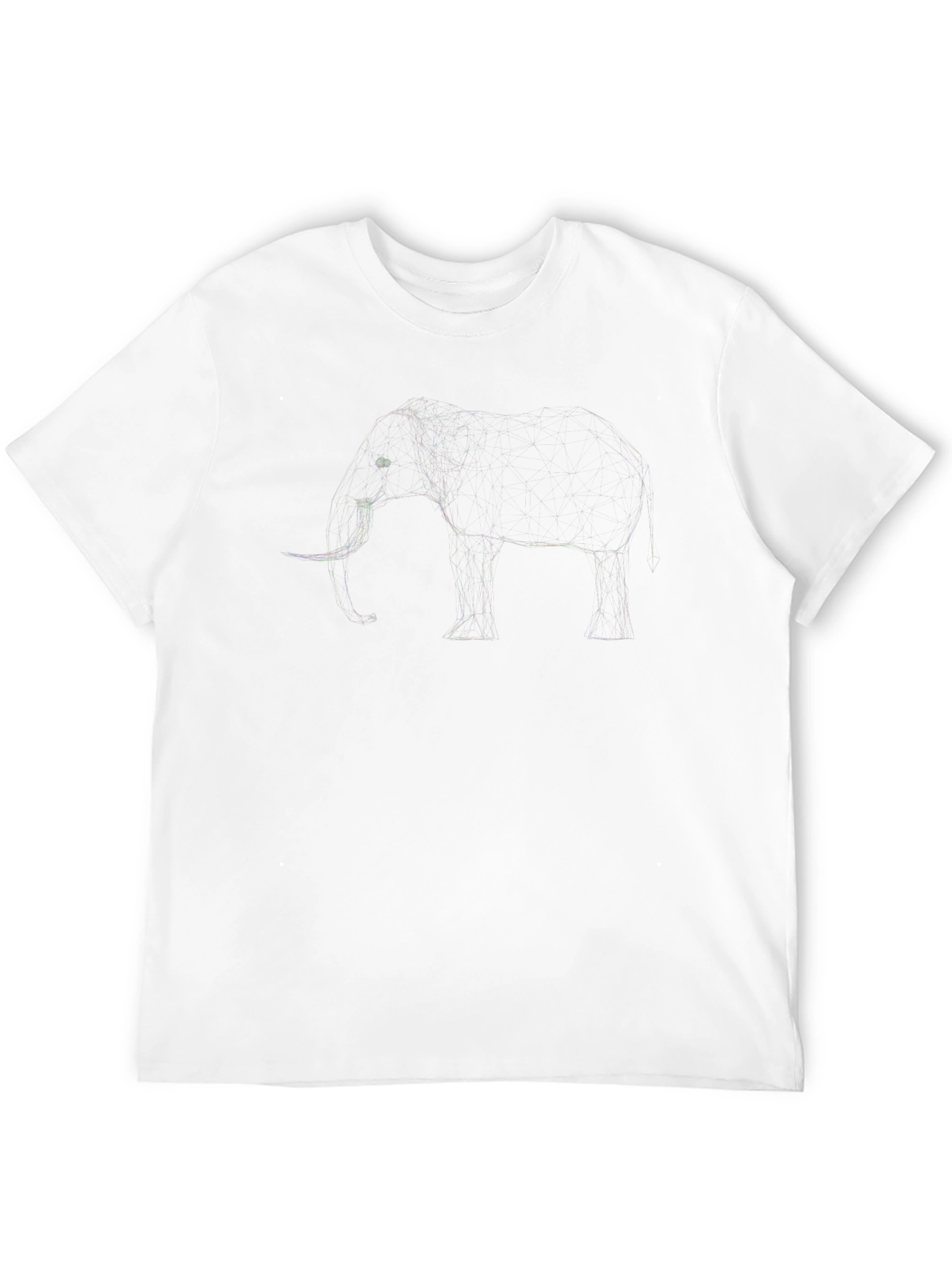 Elephant Sketch Black T-Shirt