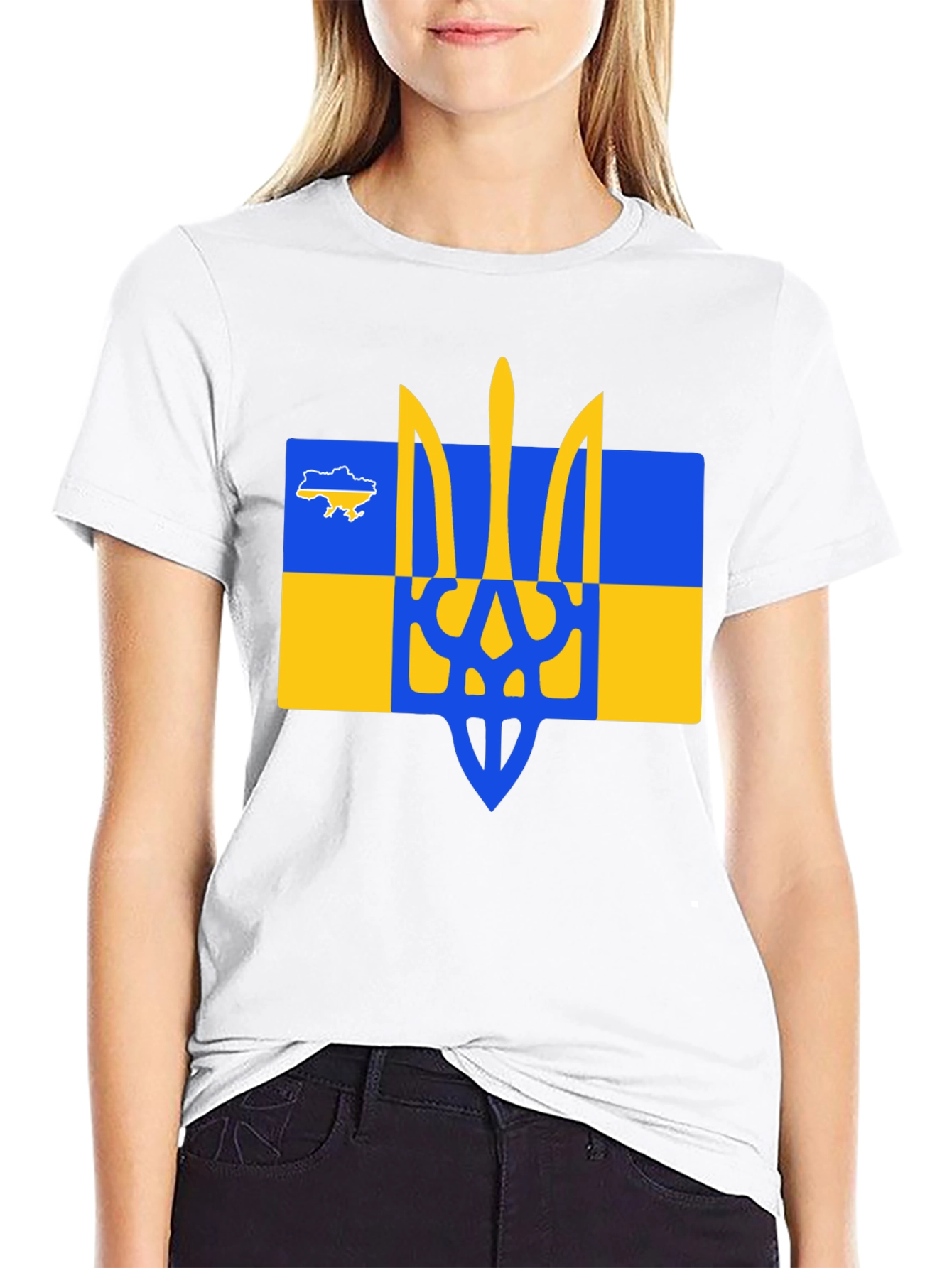 Ukraine Trident T-Shirt - Black