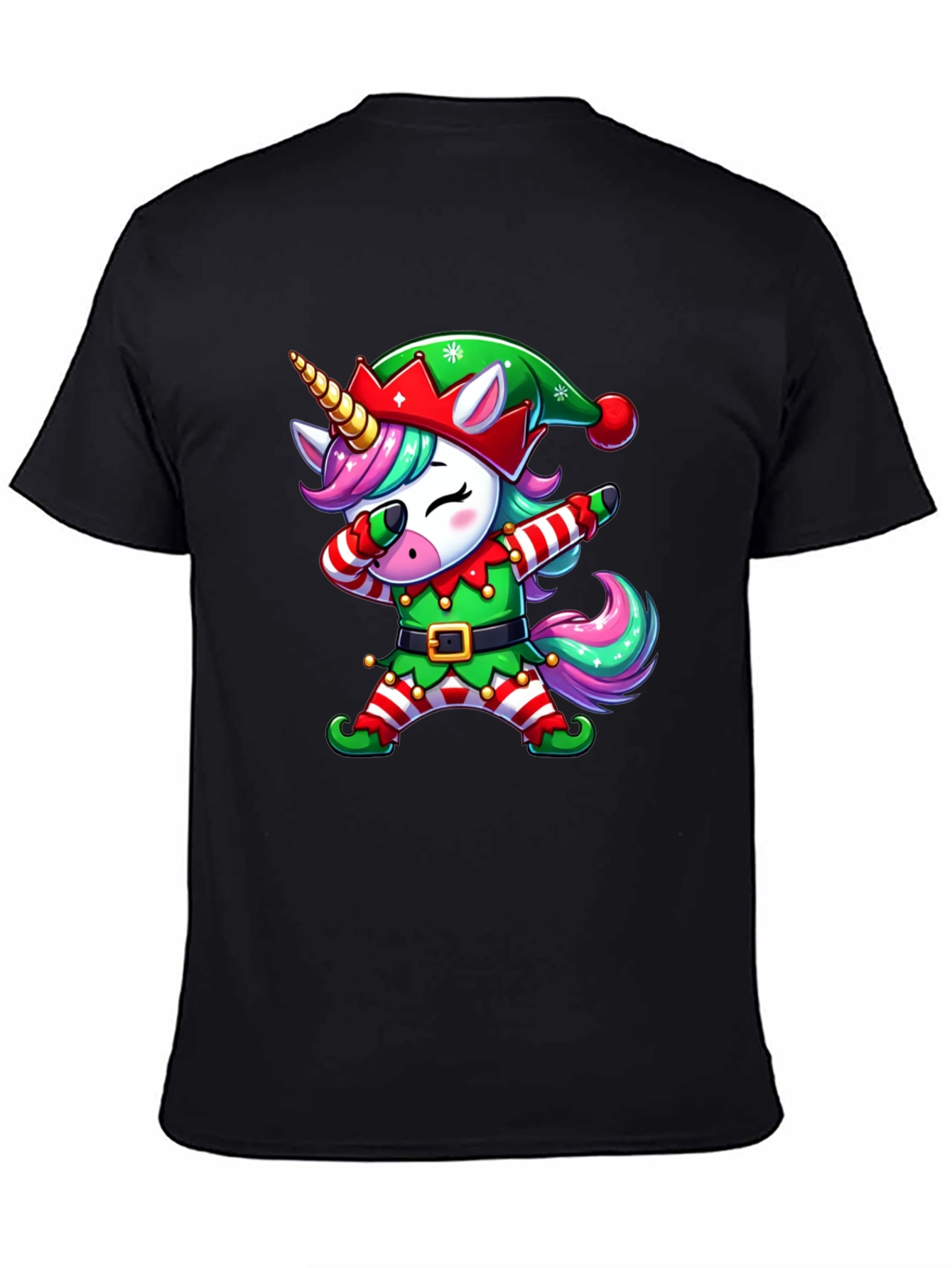 Christmas Unicorn Dabbing T-Shirt