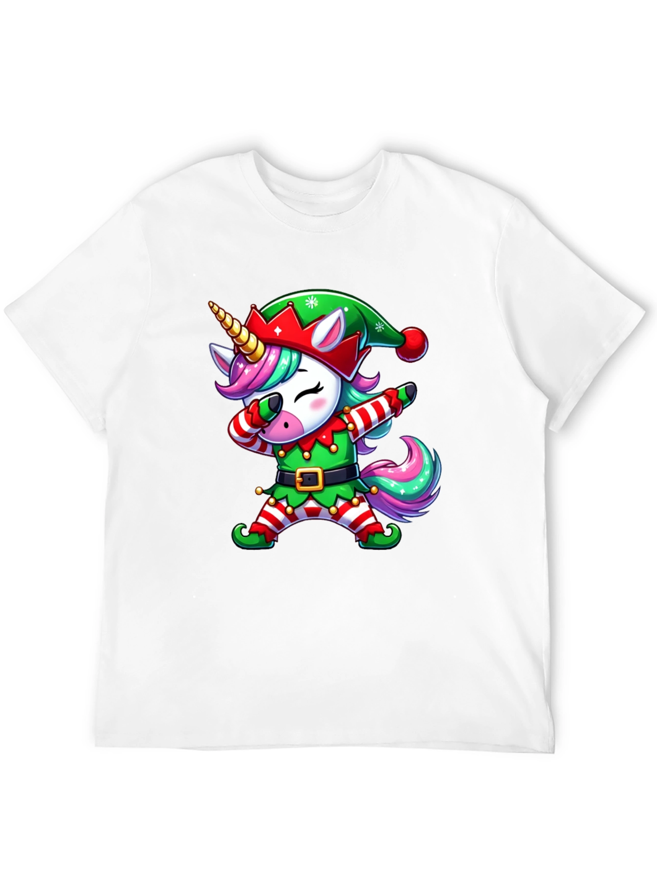 Christmas Unicorn Dabbing T-Shirt