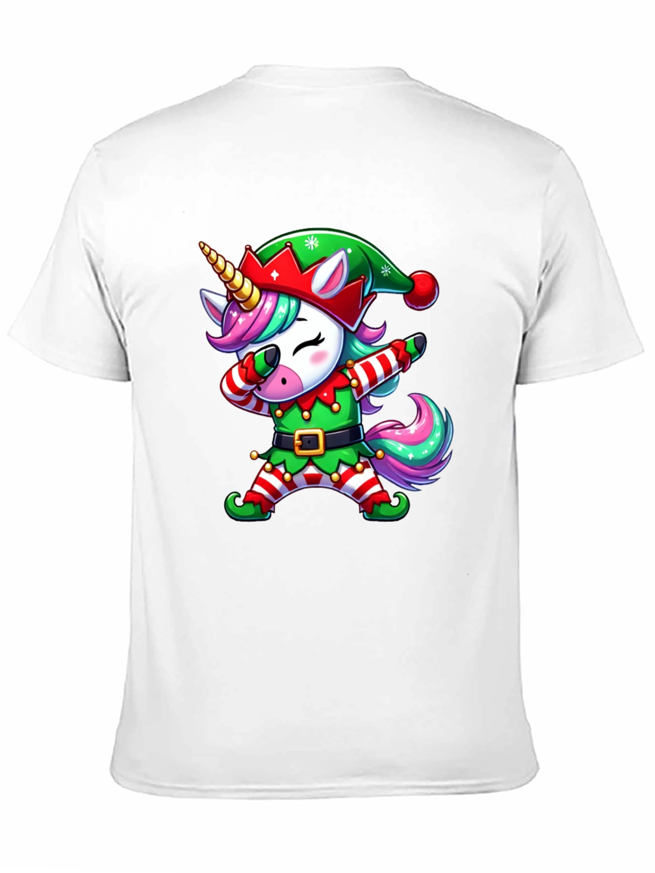 Christmas Unicorn Dabbing T-Shirt