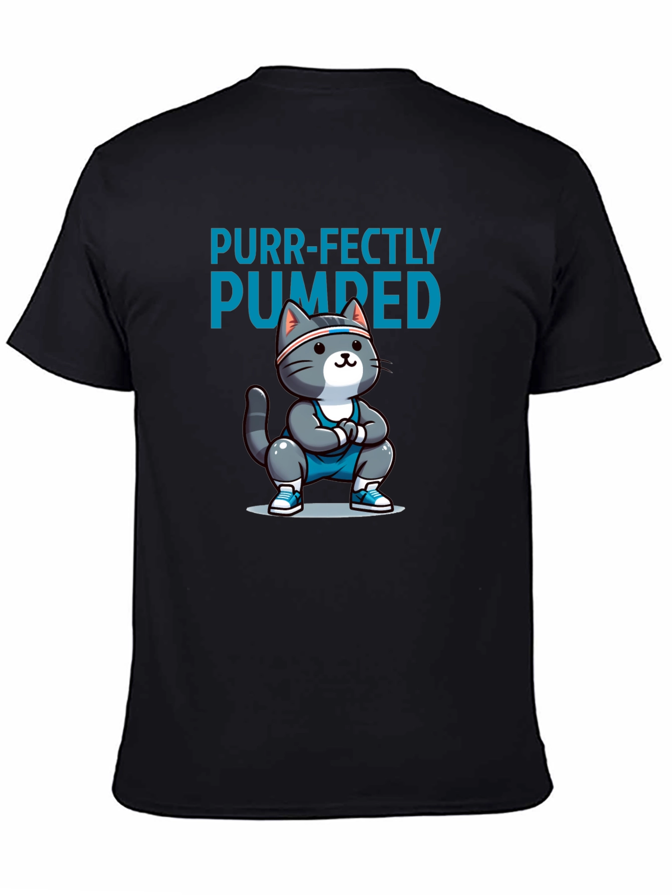 Purr-fectly Pumped Workout Cat T-Shirt