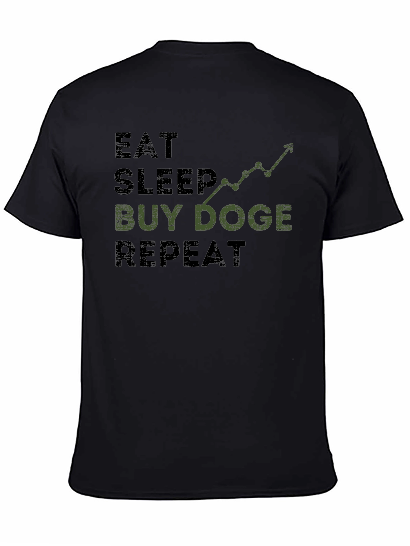 Eat Sleep Buy Doge Repeat Black T-Shirt