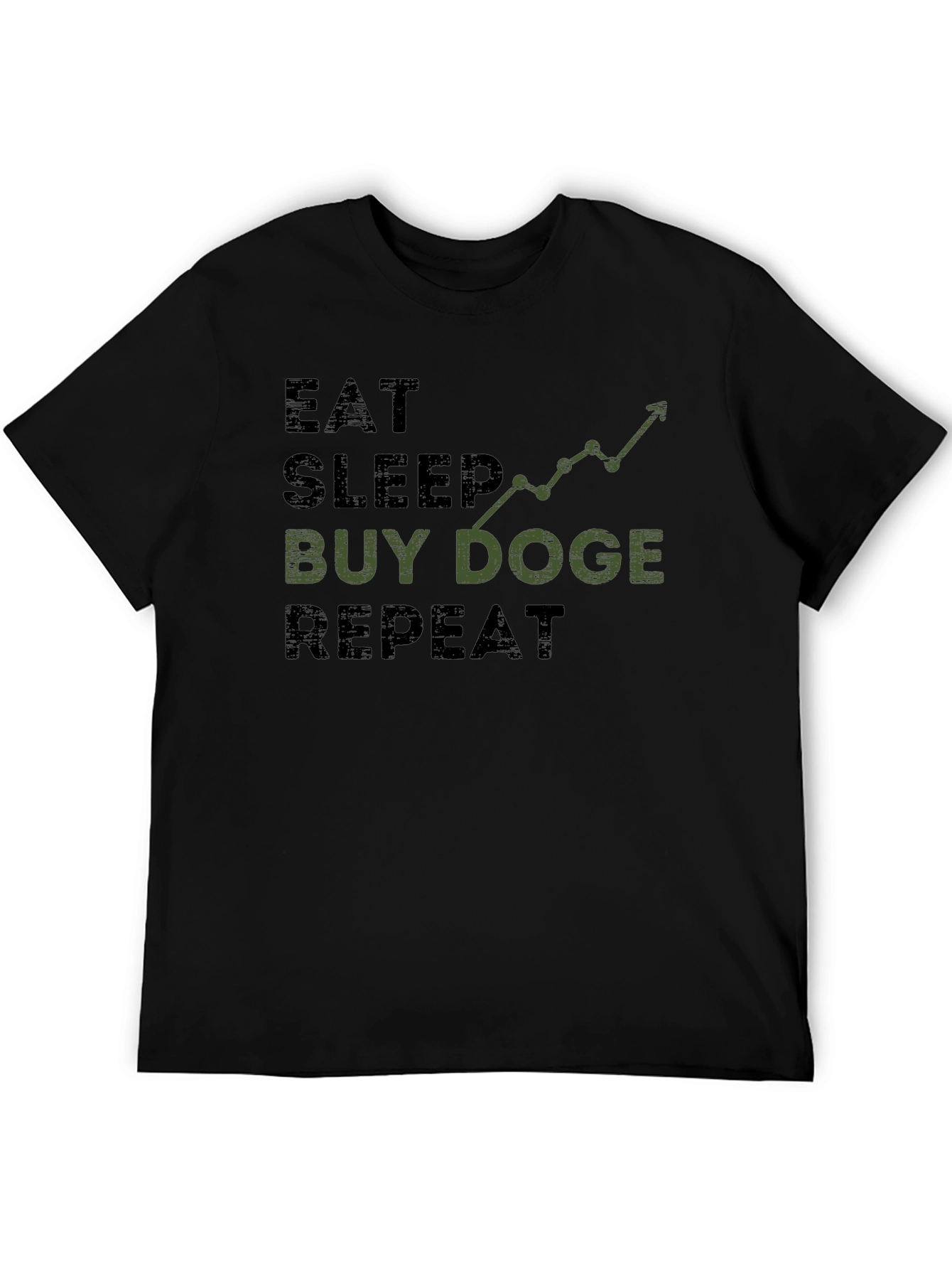 Eat Sleep Buy Doge Repeat Black T-Shirt