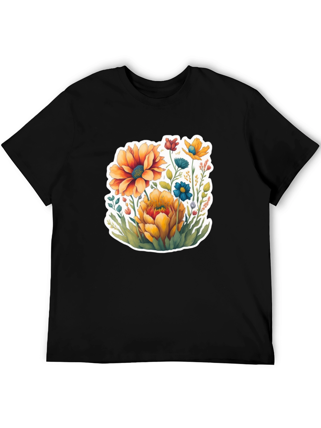 Floral Print T-Shirt - Stylish Casual Wear