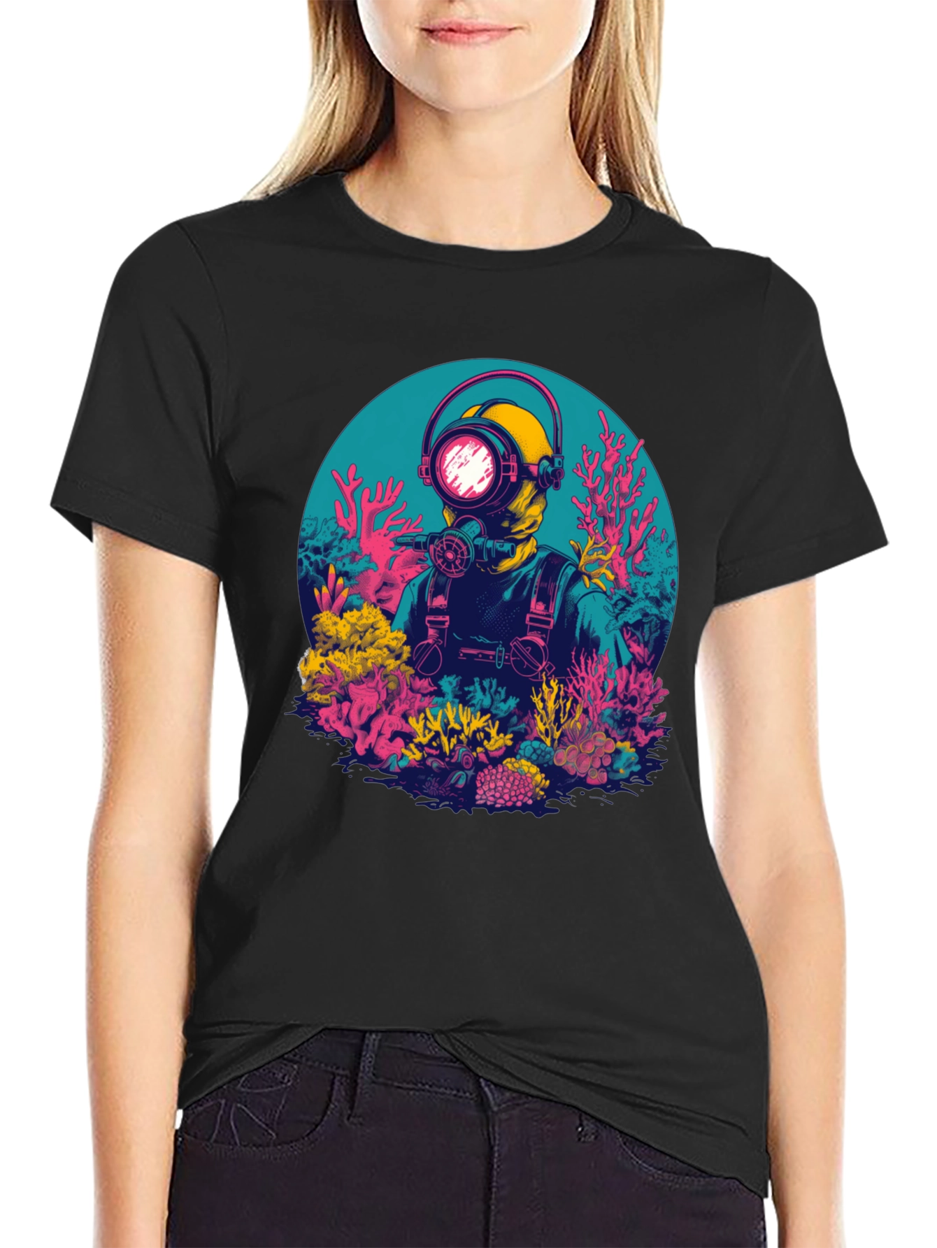 Retro Diver Graphic T-Shirt - Scuba Apparel