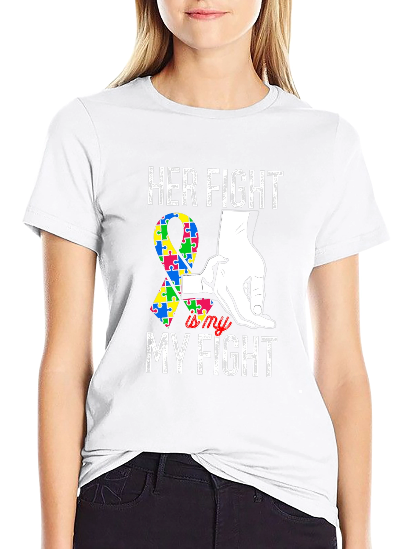Her Fight is My Fight Autism Awareness T-Shirt