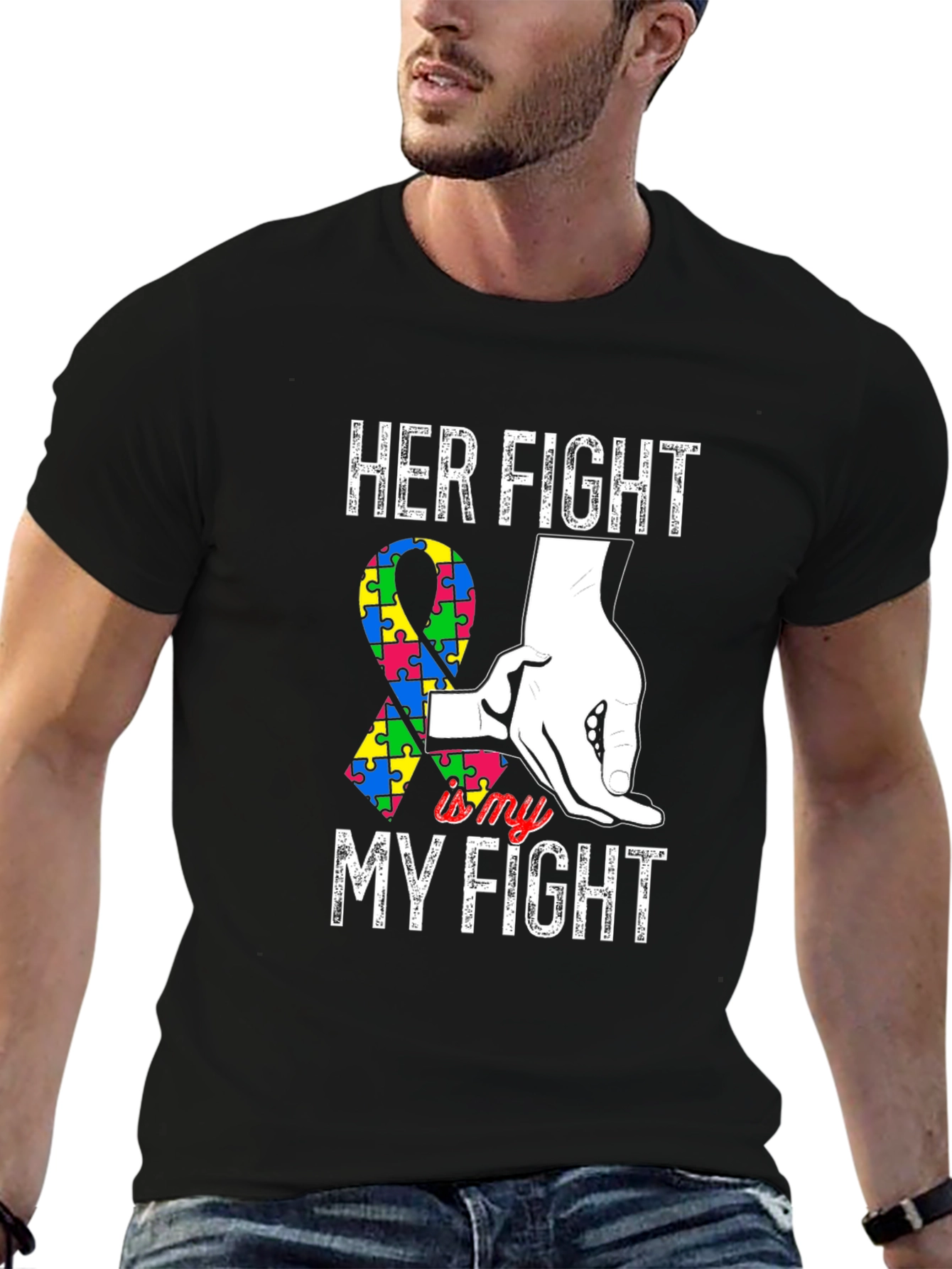 Her Fight is My Fight Autism Awareness T-Shirt