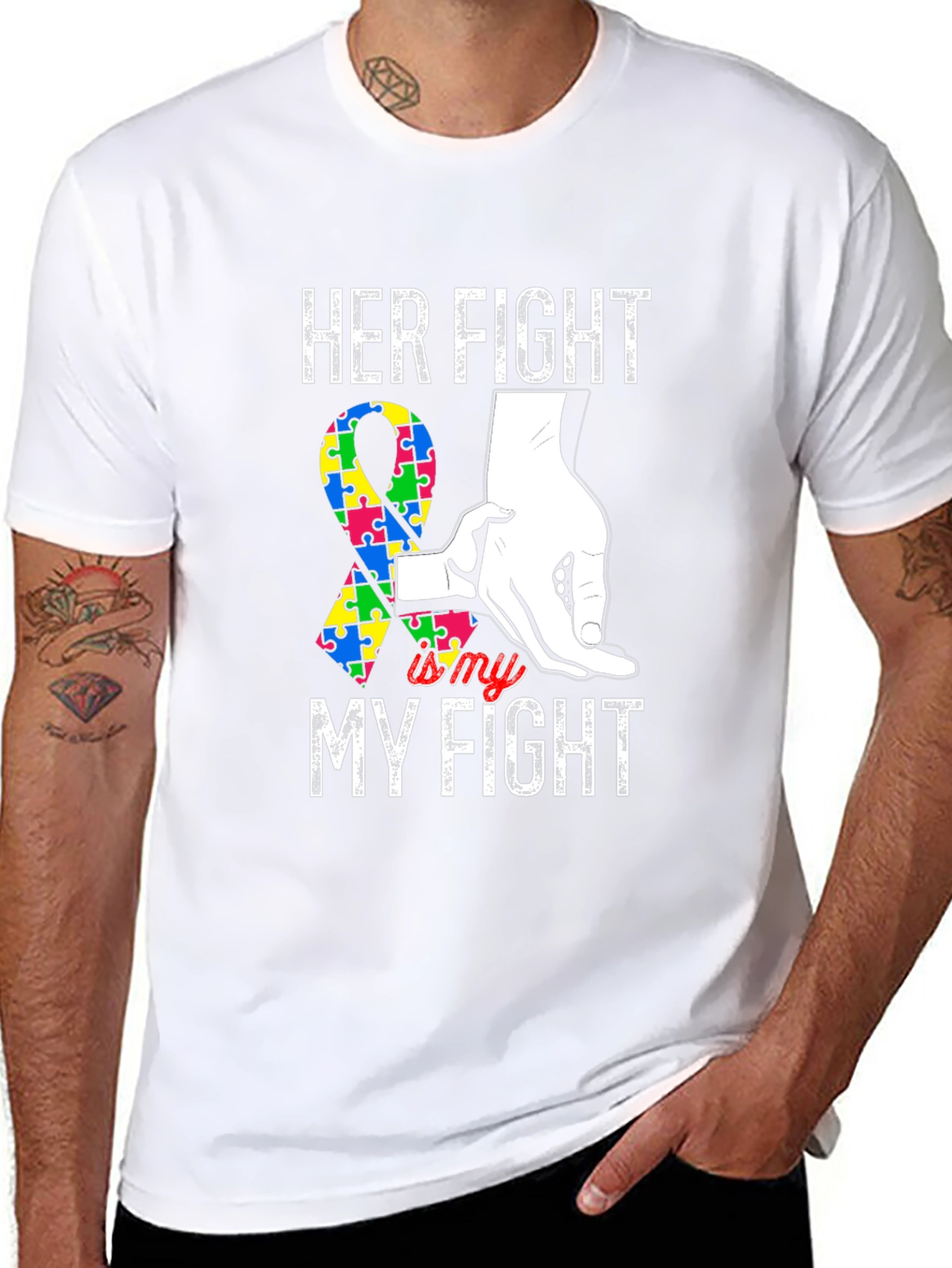Her Fight is My Fight Autism Awareness T-Shirt
