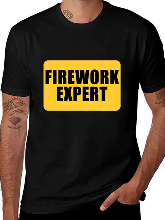 Firework Expert Graphic Tee - Novelty Gift