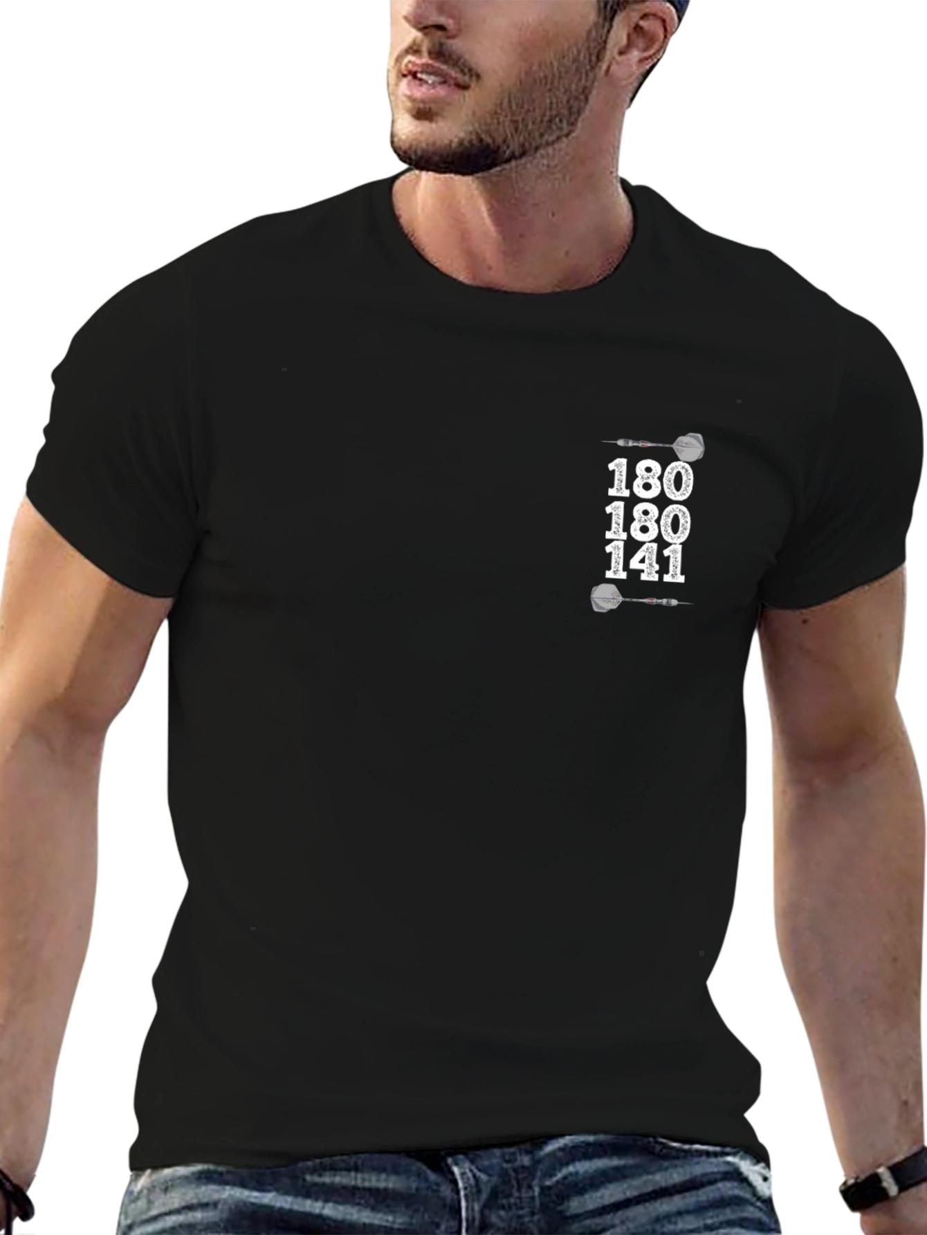 Darts 180 141 Graphic Black Tee
