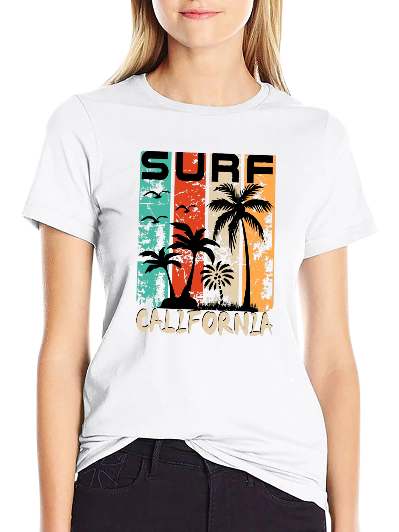 Surf California Retro Graphic T-Shirt