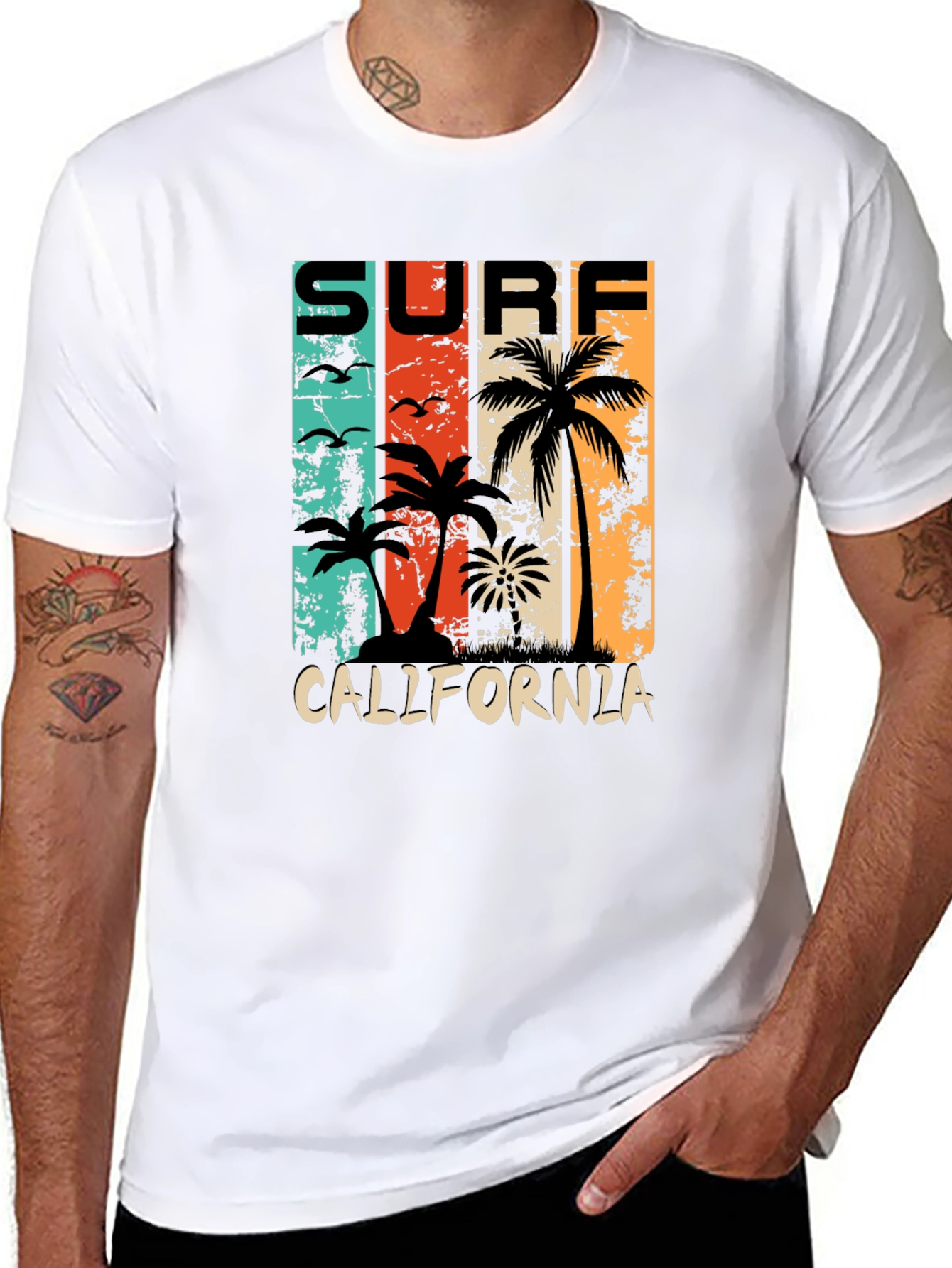 Surf California Retro Graphic T-Shirt