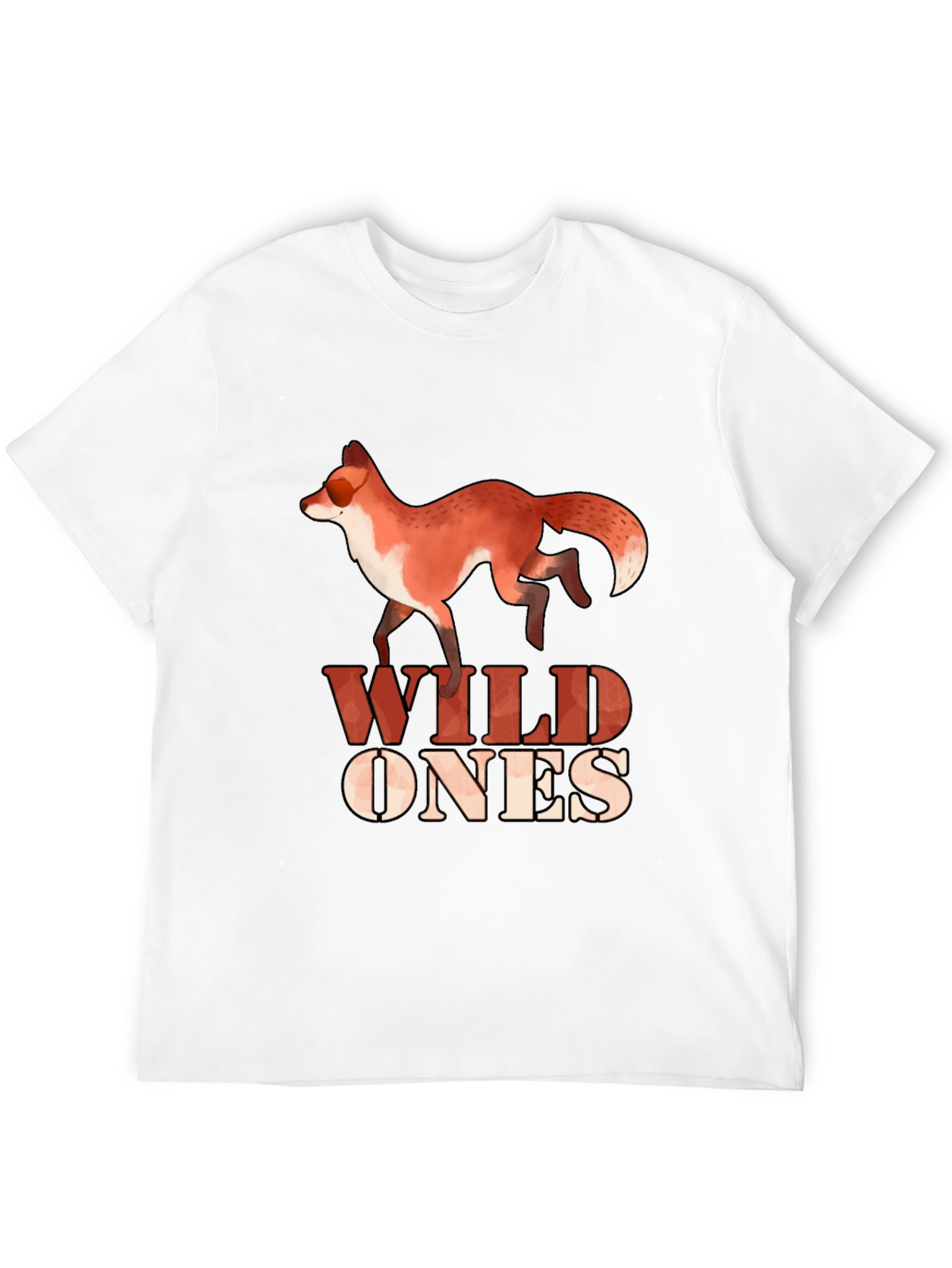 Wild Ones Fox Graphic Tee - Black Cotton Blend