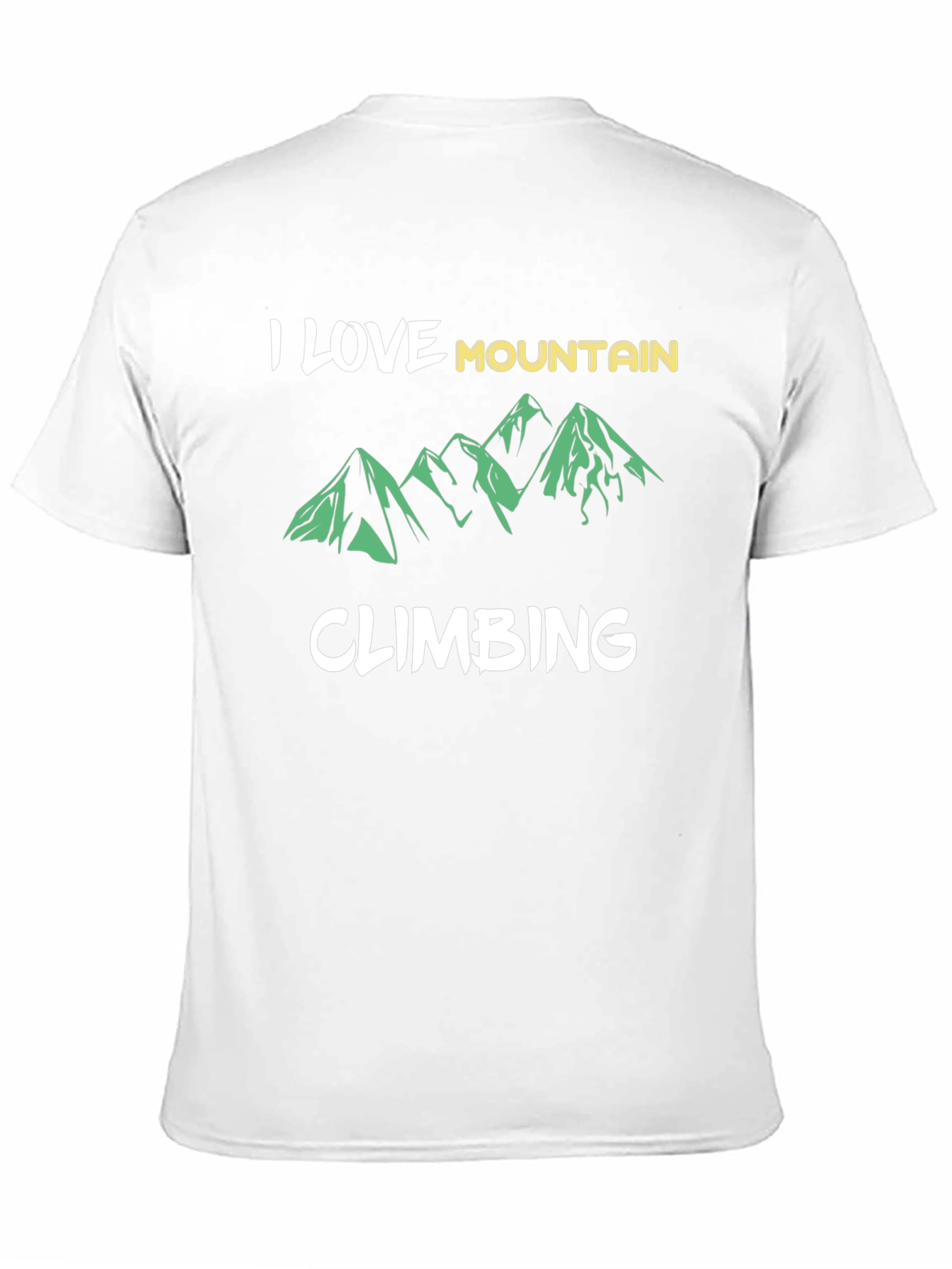 I Love Mountain Climbing Black T-Shirt