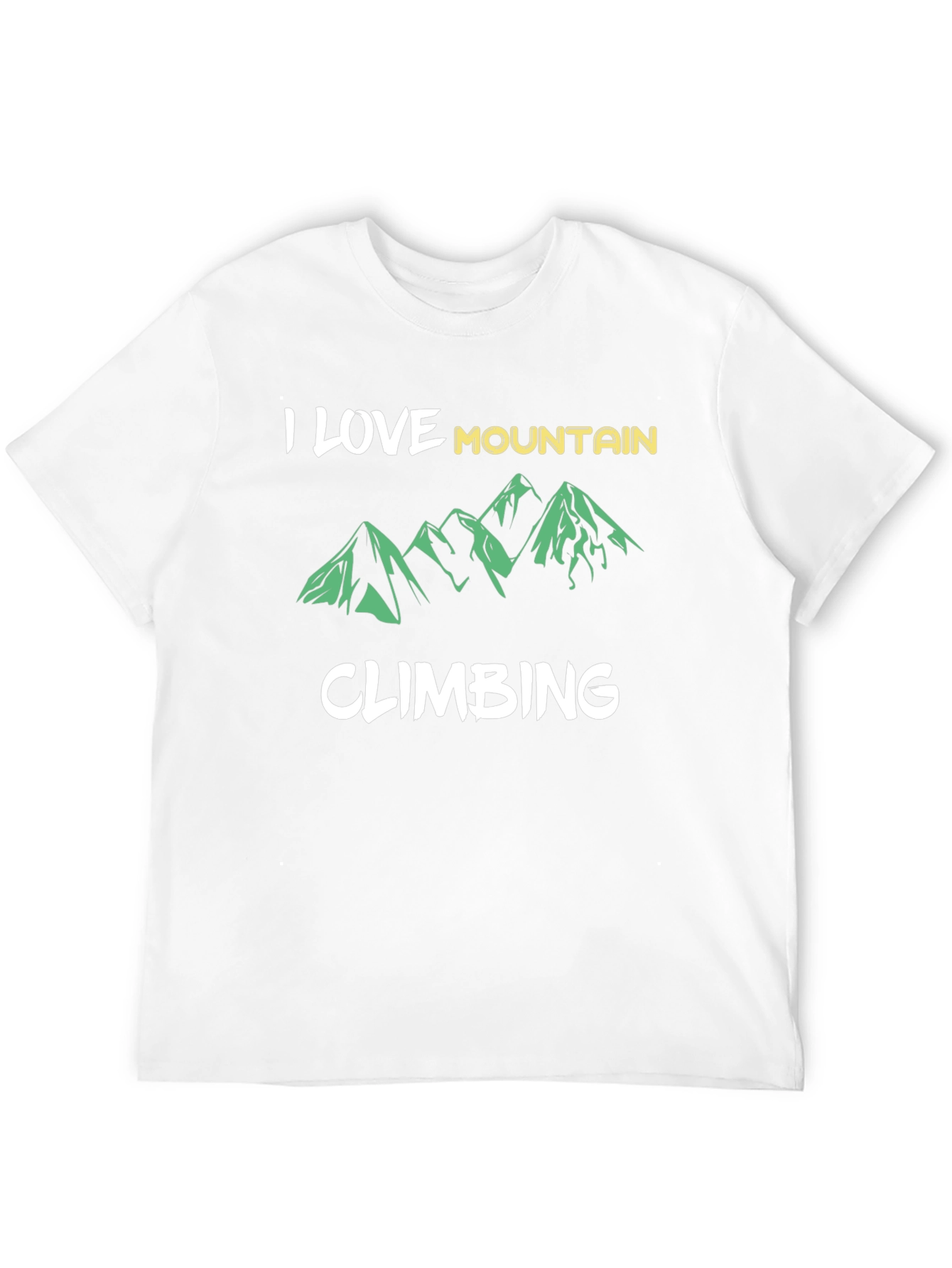 I Love Mountain Climbing Black T-Shirt